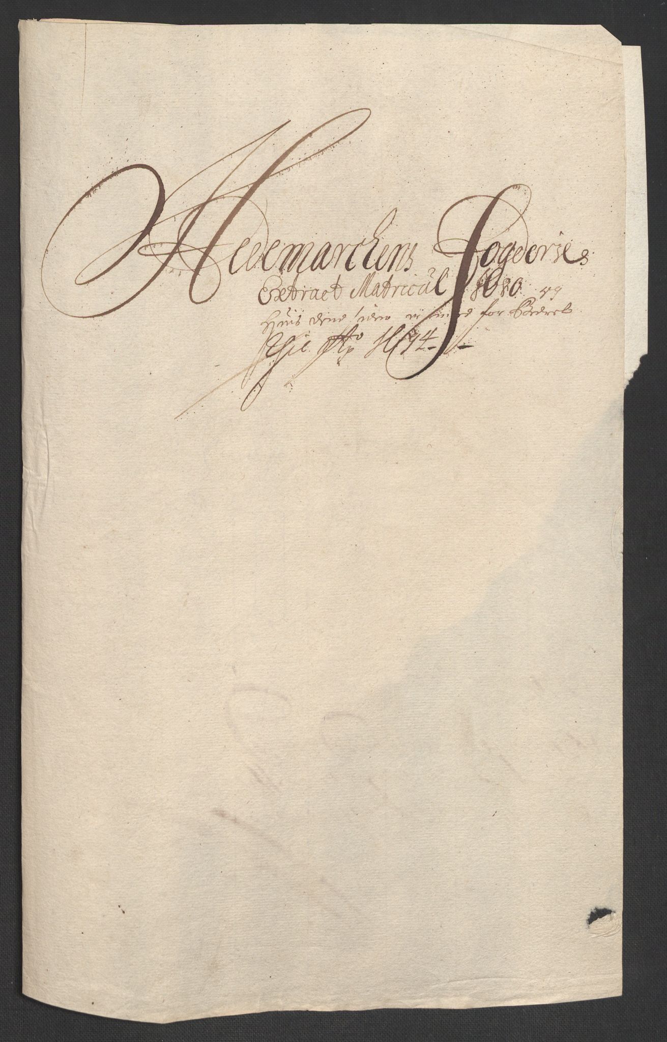 Rentekammeret inntil 1814, Reviderte regnskaper, Fogderegnskap, RA/EA-4092/R16/L1037: Fogderegnskap Hedmark, 1697-1698, p. 292
