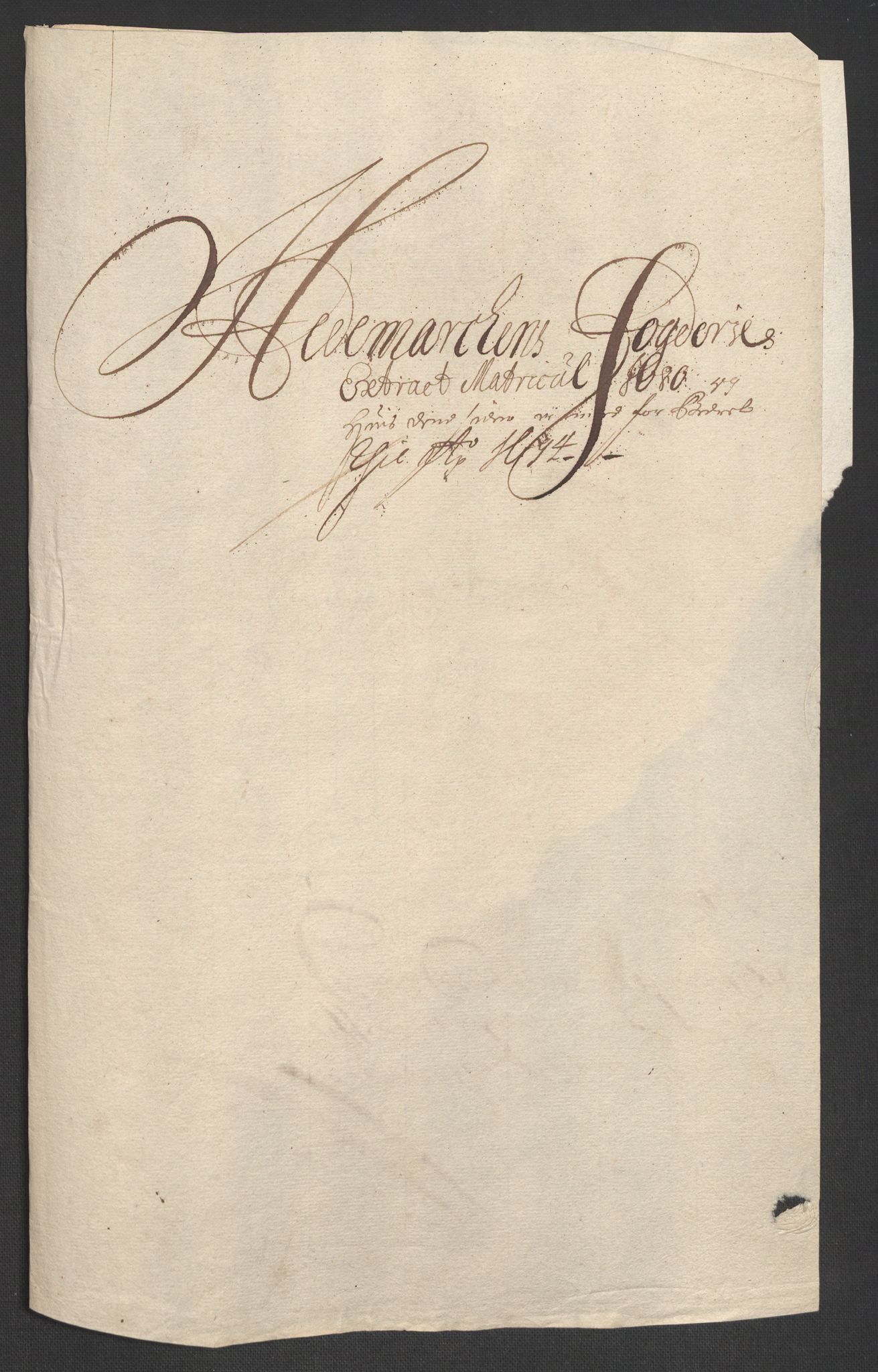 Rentekammeret inntil 1814, Reviderte regnskaper, Fogderegnskap, AV/RA-EA-4092/R16/L1037: Fogderegnskap Hedmark, 1697-1698, p. 292