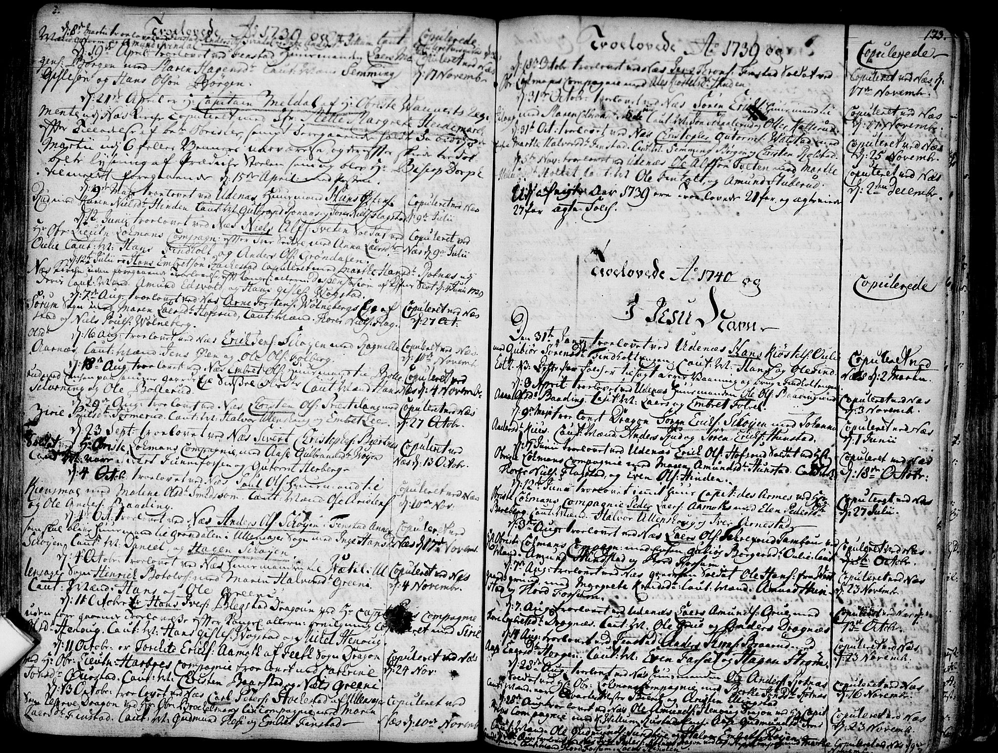 Nes prestekontor Kirkebøker, SAO/A-10410/F/Fa/L0003: Parish register (official) no. I 3, 1734-1781, p. 173