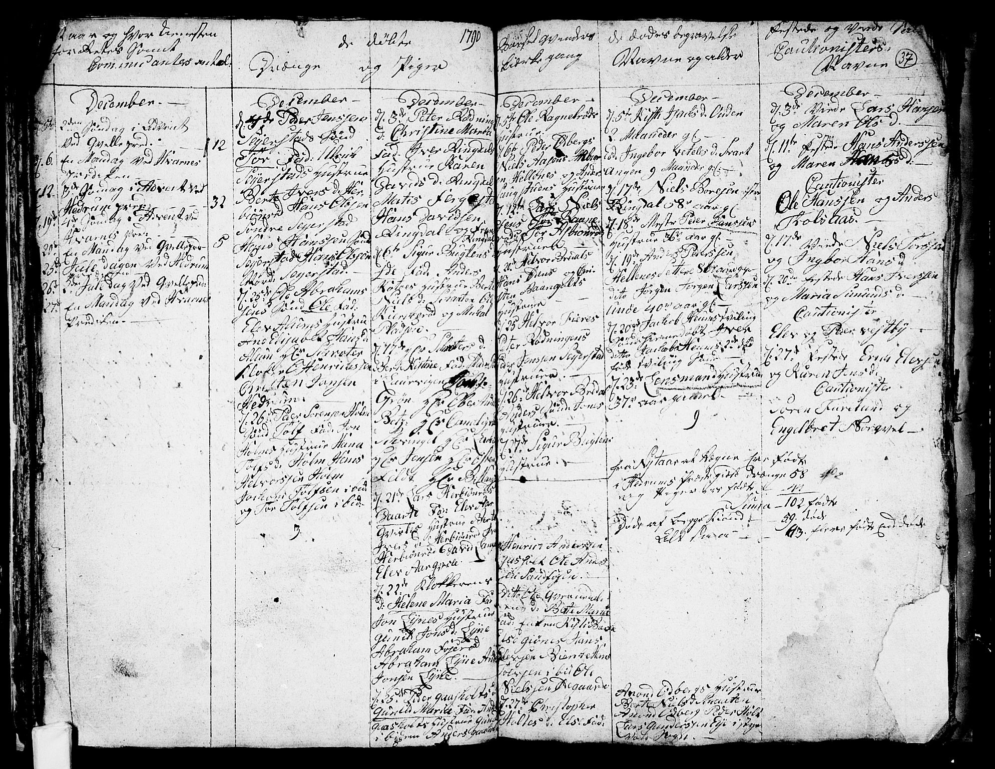 Hedrum kirkebøker, SAKO/A-344/G/Ga/L0001: Parish register (copy) no. I 1, 1787-1802, p. 37