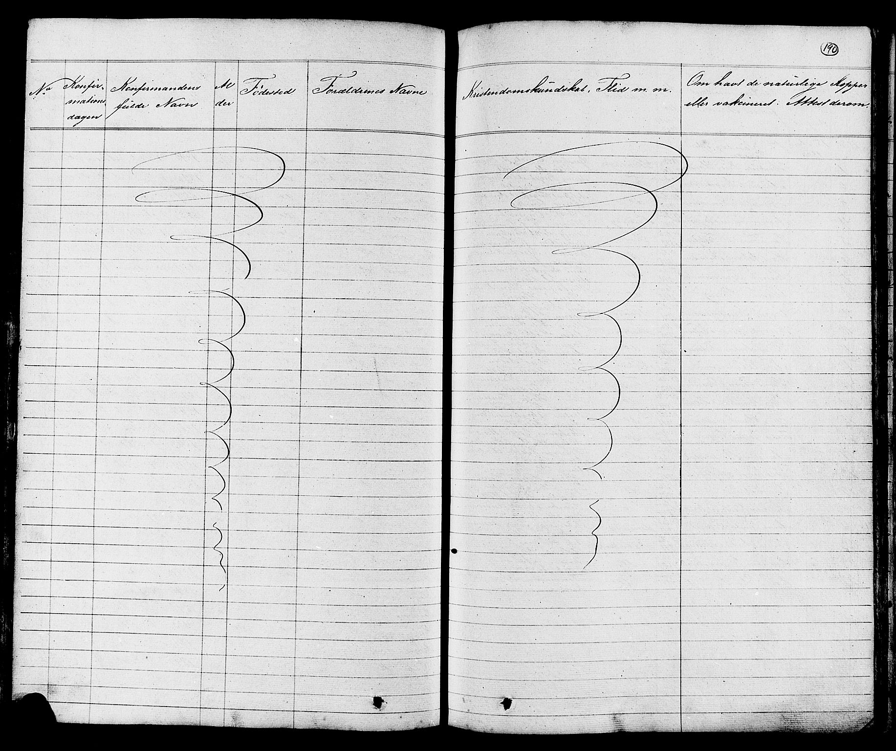 Stavern kirkebøker, SAKO/A-318/G/Ga/L0002: Parish register (copy) no. 2, 1839-1909, p. 190