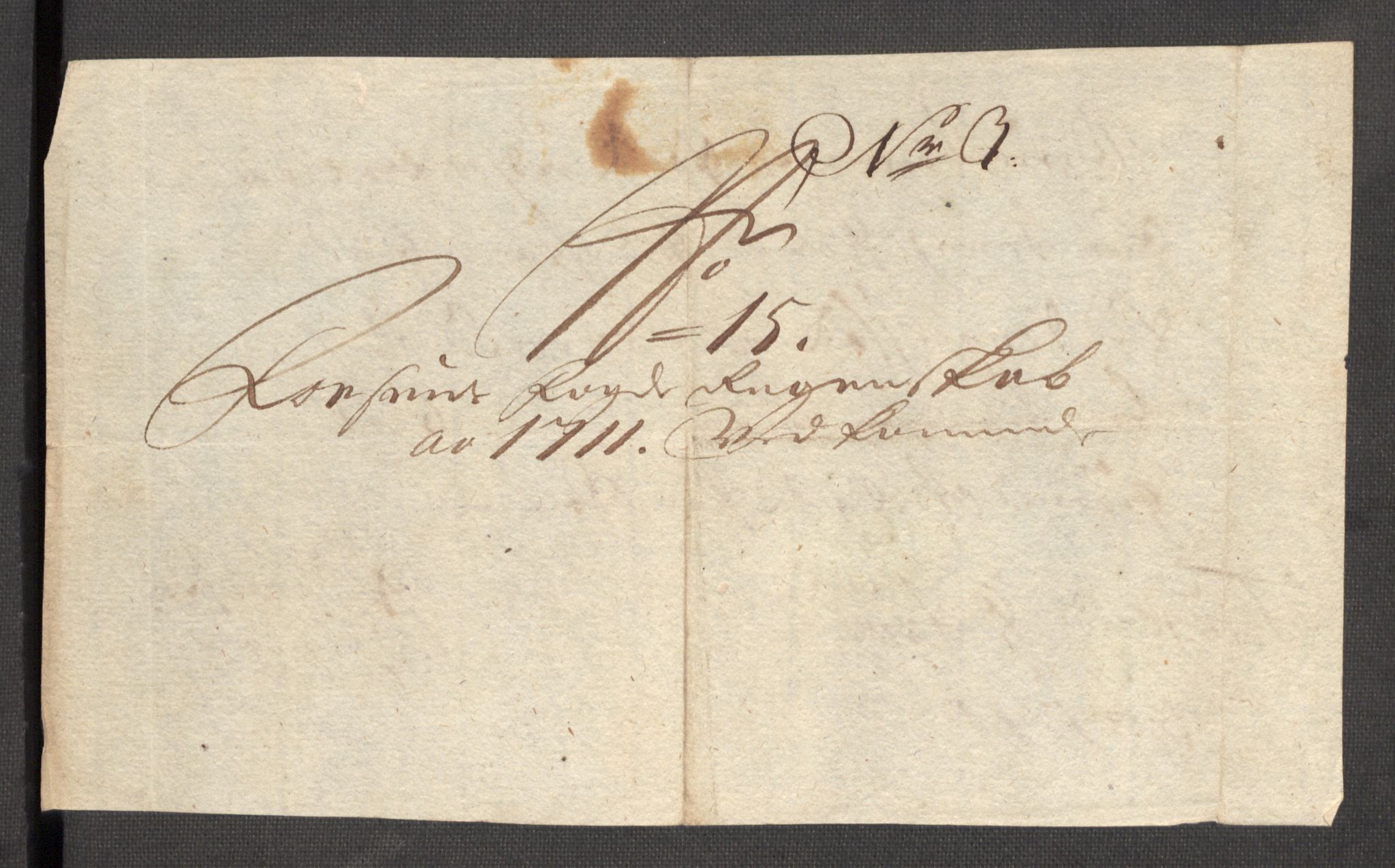 Rentekammeret inntil 1814, Reviderte regnskaper, Fogderegnskap, AV/RA-EA-4092/R57/L3860: Fogderegnskap Fosen, 1711, p. 301