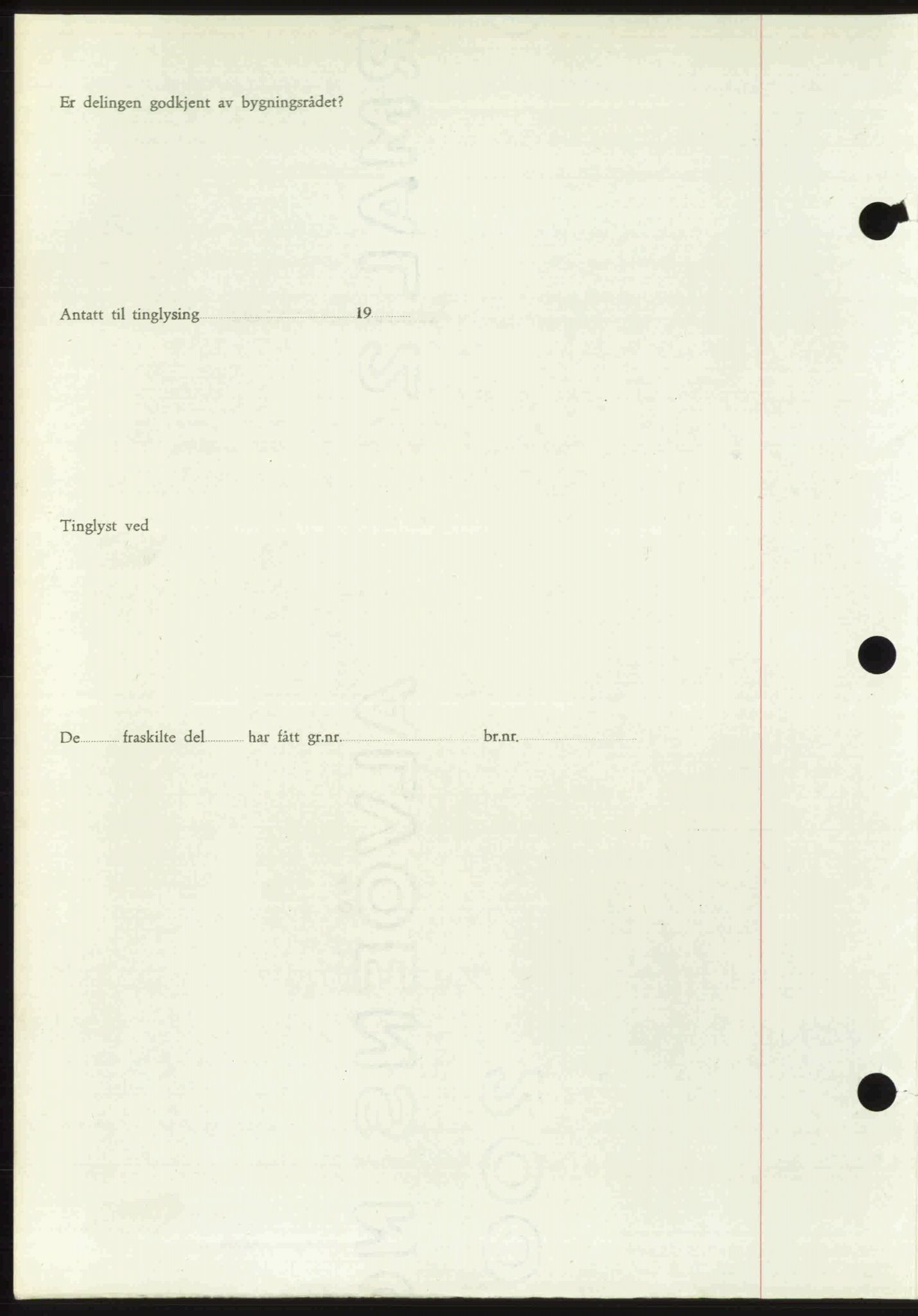 Toten tingrett, SAH/TING-006/H/Hb/Hbc/L0020: Mortgage book no. Hbc-20, 1948-1948, Diary no: : 2551/1948