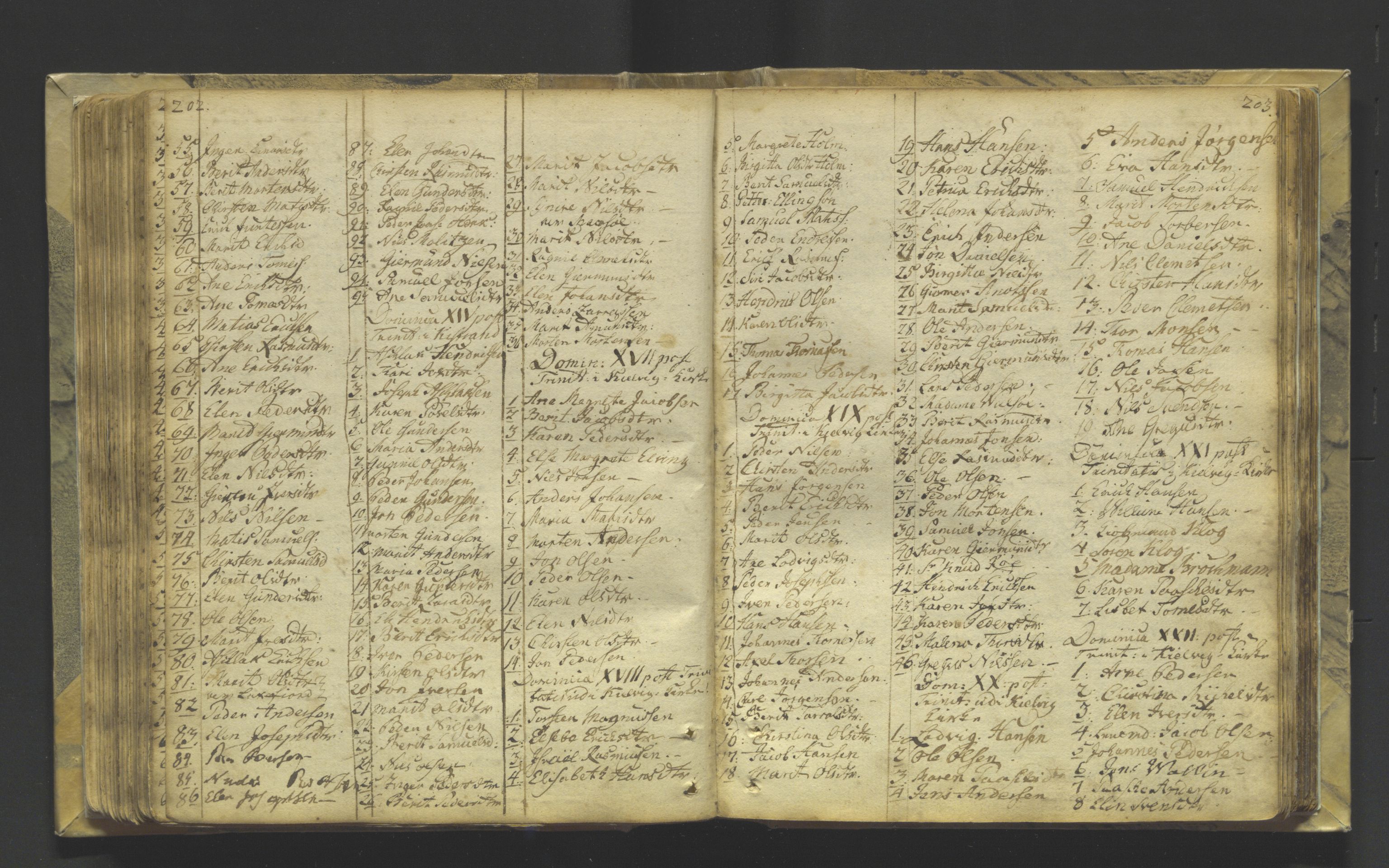 Kistrand/Porsanger sokneprestembete, SATØ/S-1351/H/Ha/L0001.kirke: Parish register (official) no. 1, 1764-1792, p. 202-203