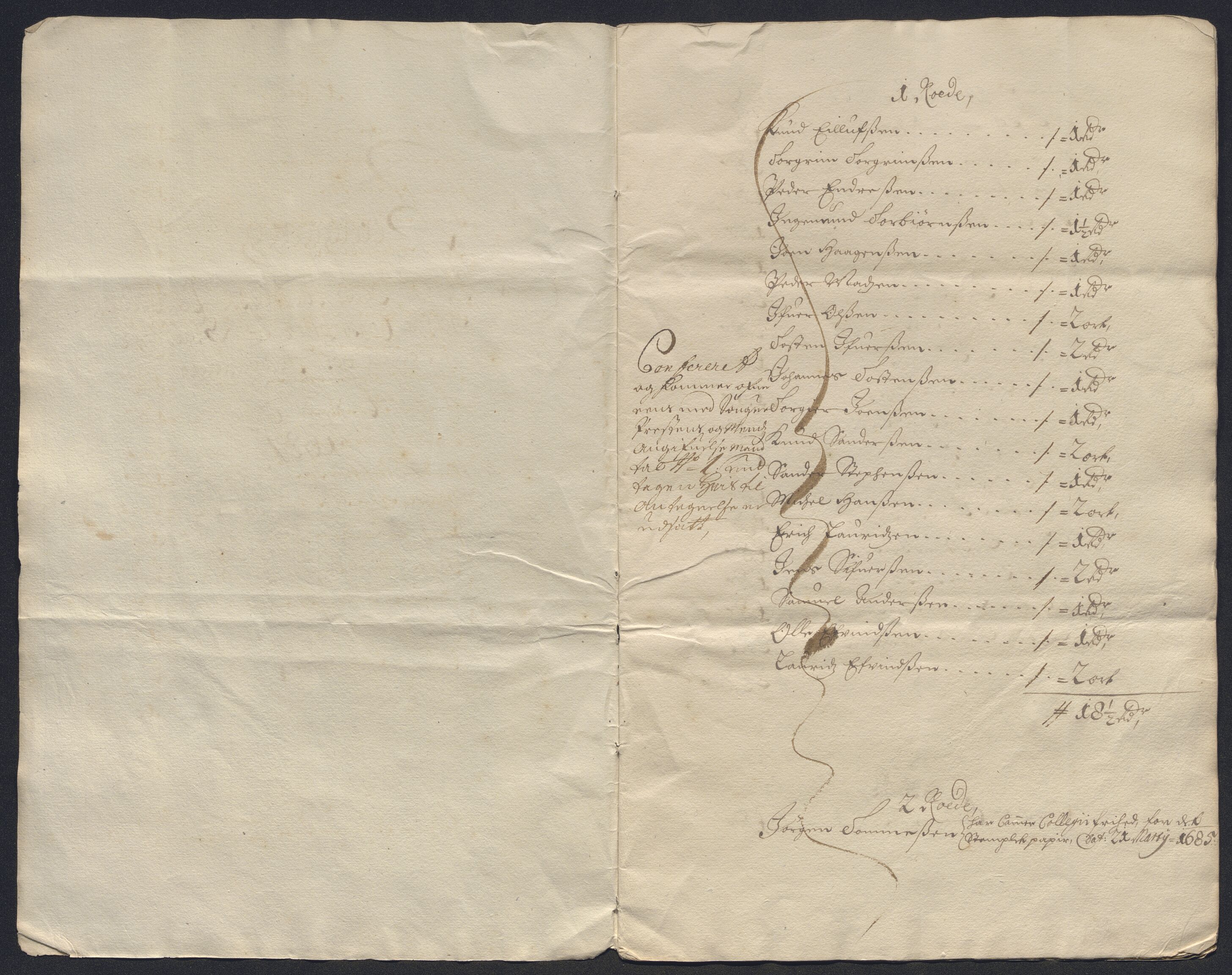 Rentekammeret inntil 1814, Reviderte regnskaper, Byregnskaper, AV/RA-EA-4066/R/Ro/L0302: [O4] Kontribusjonsregnskap, 1687-1711, p. 11