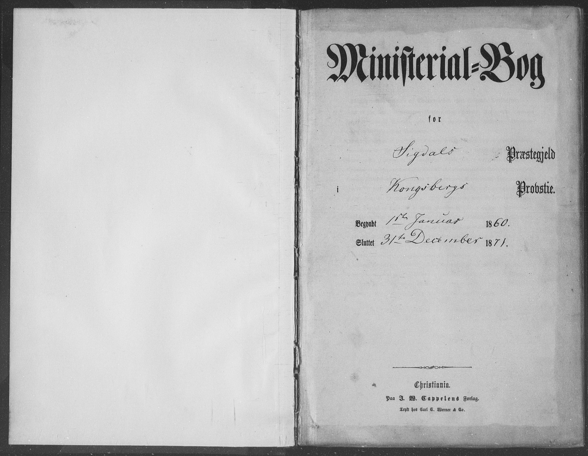 Sigdal kirkebøker, AV/SAKO-A-245/F/Fa/L0009a: Parish register (official) no. I 9A, 1860-1871