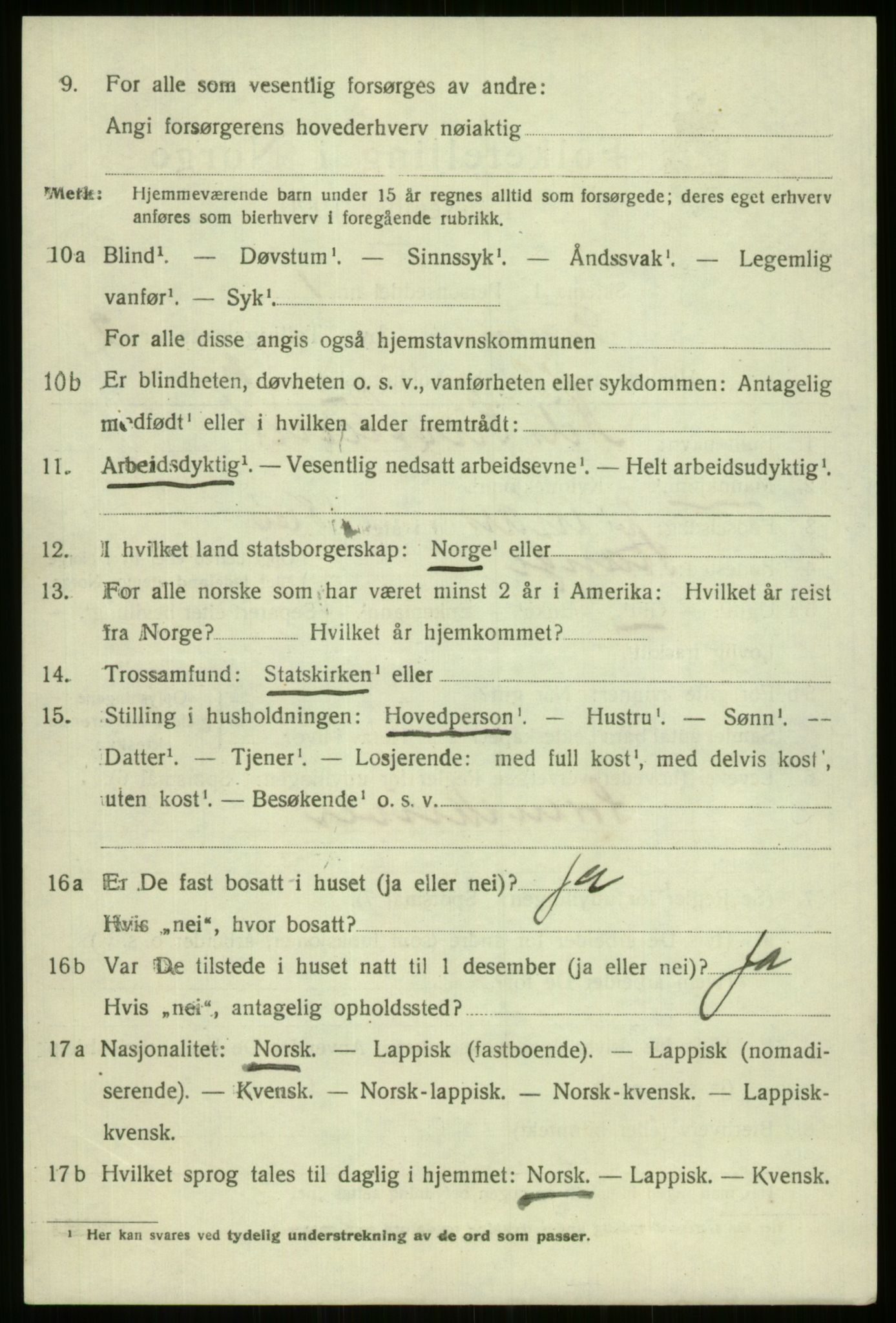 SATØ, 1920 census for Tromsø, 1920, p. 8977