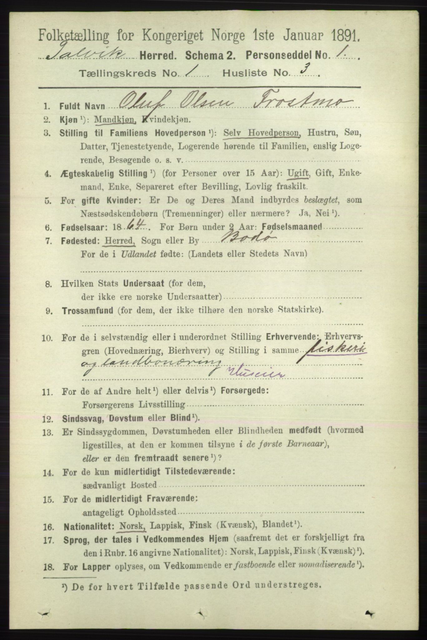 RA, 1891 census for 2013 Talvik, 1891, p. 112