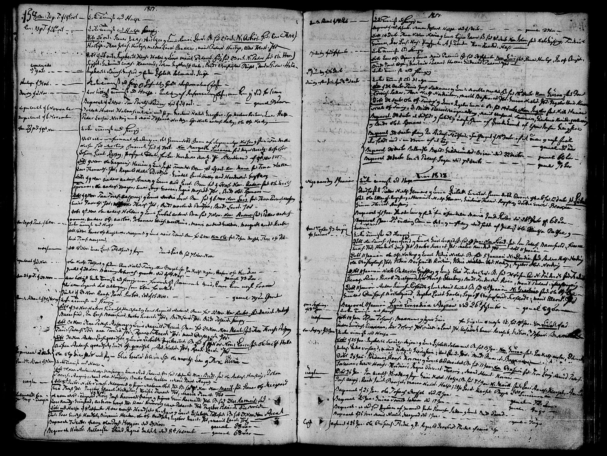 Ministerialprotokoller, klokkerbøker og fødselsregistre - Møre og Romsdal, AV/SAT-A-1454/592/L1022: Parish register (official) no. 592A01, 1784-1819, p. 158