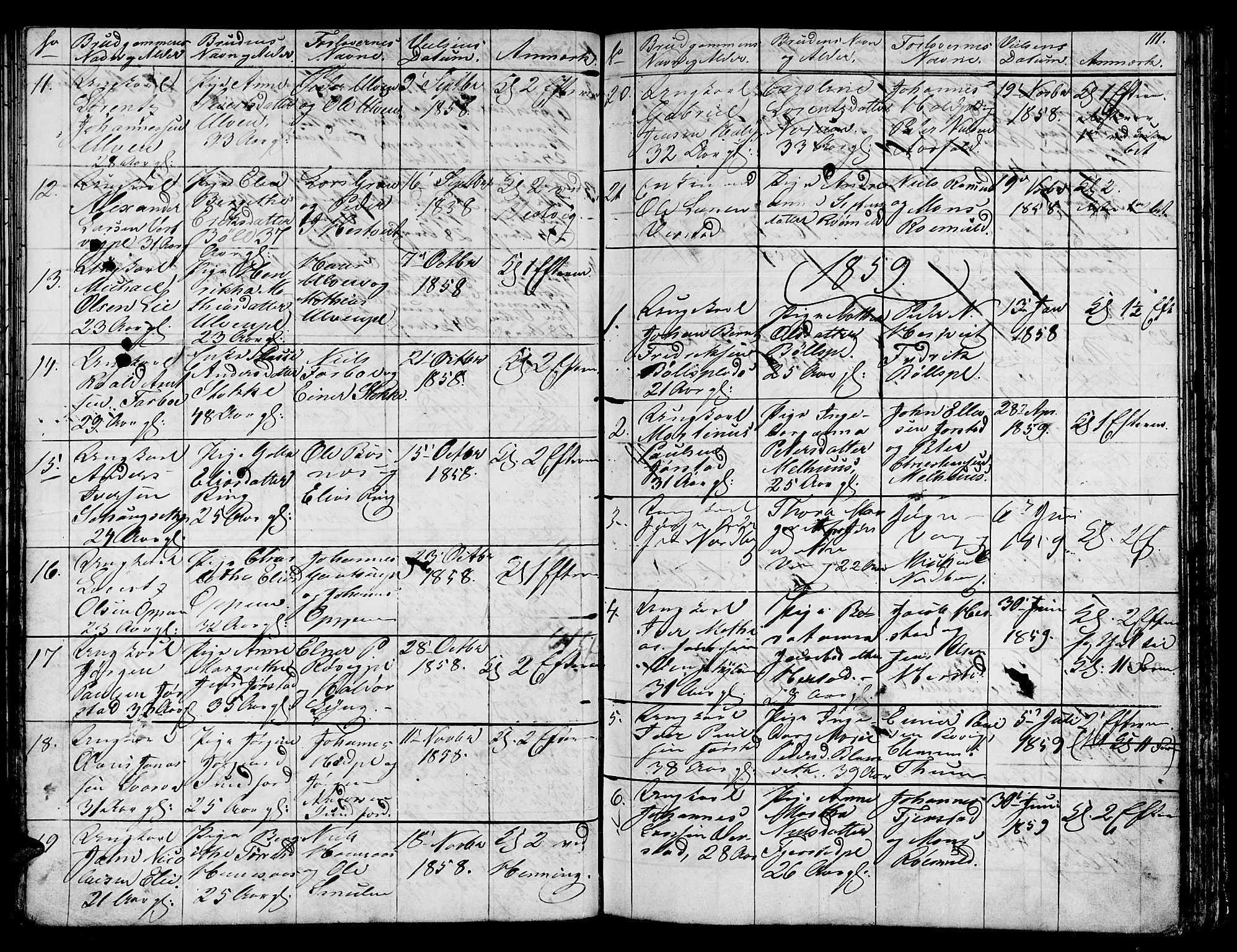 Ministerialprotokoller, klokkerbøker og fødselsregistre - Nord-Trøndelag, SAT/A-1458/730/L0299: Parish register (copy) no. 730C02, 1849-1871, p. 111