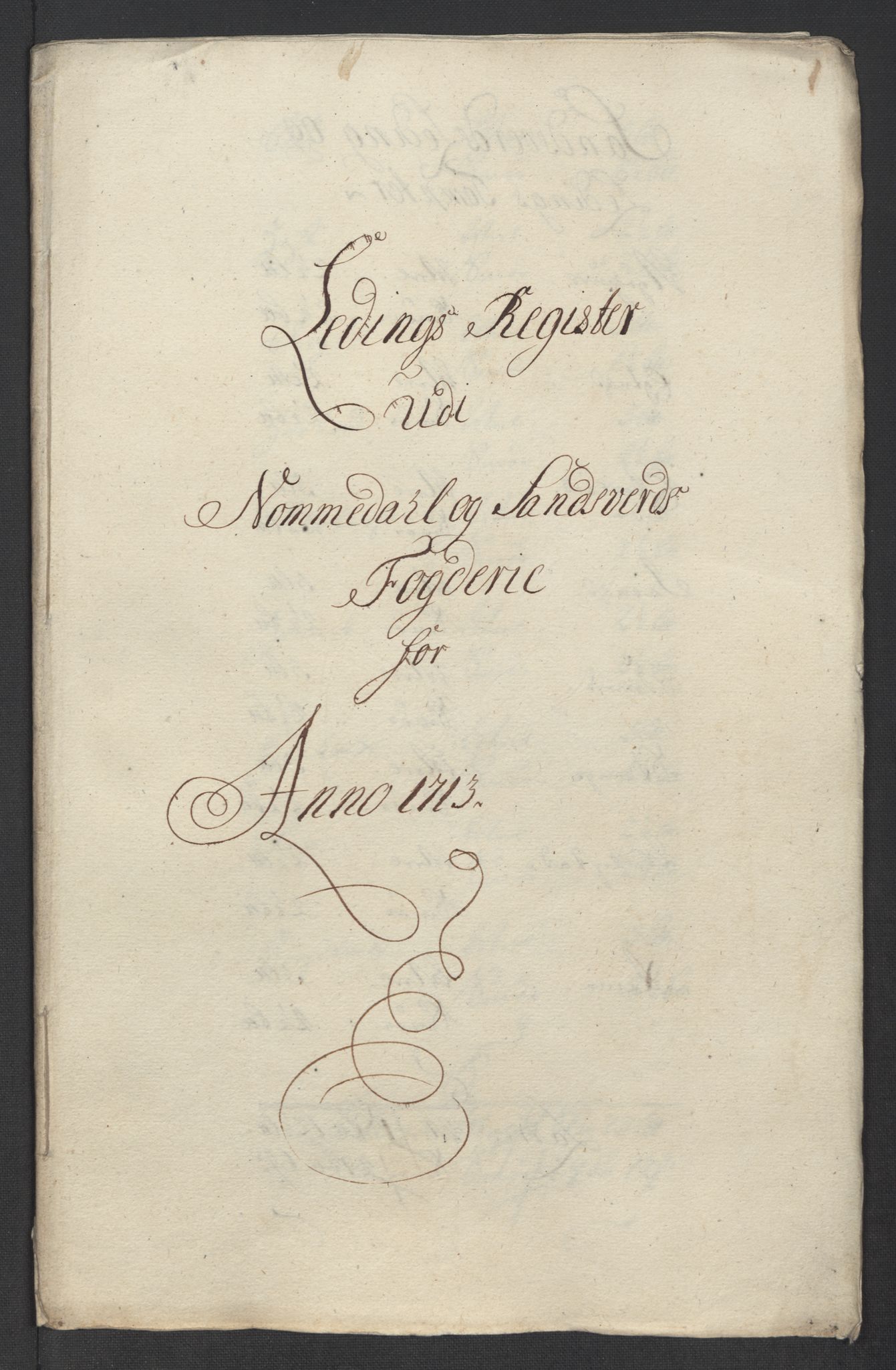 Rentekammeret inntil 1814, Reviderte regnskaper, Fogderegnskap, RA/EA-4092/R24/L1588: Fogderegnskap Numedal og Sandsvær, 1713, p. 259