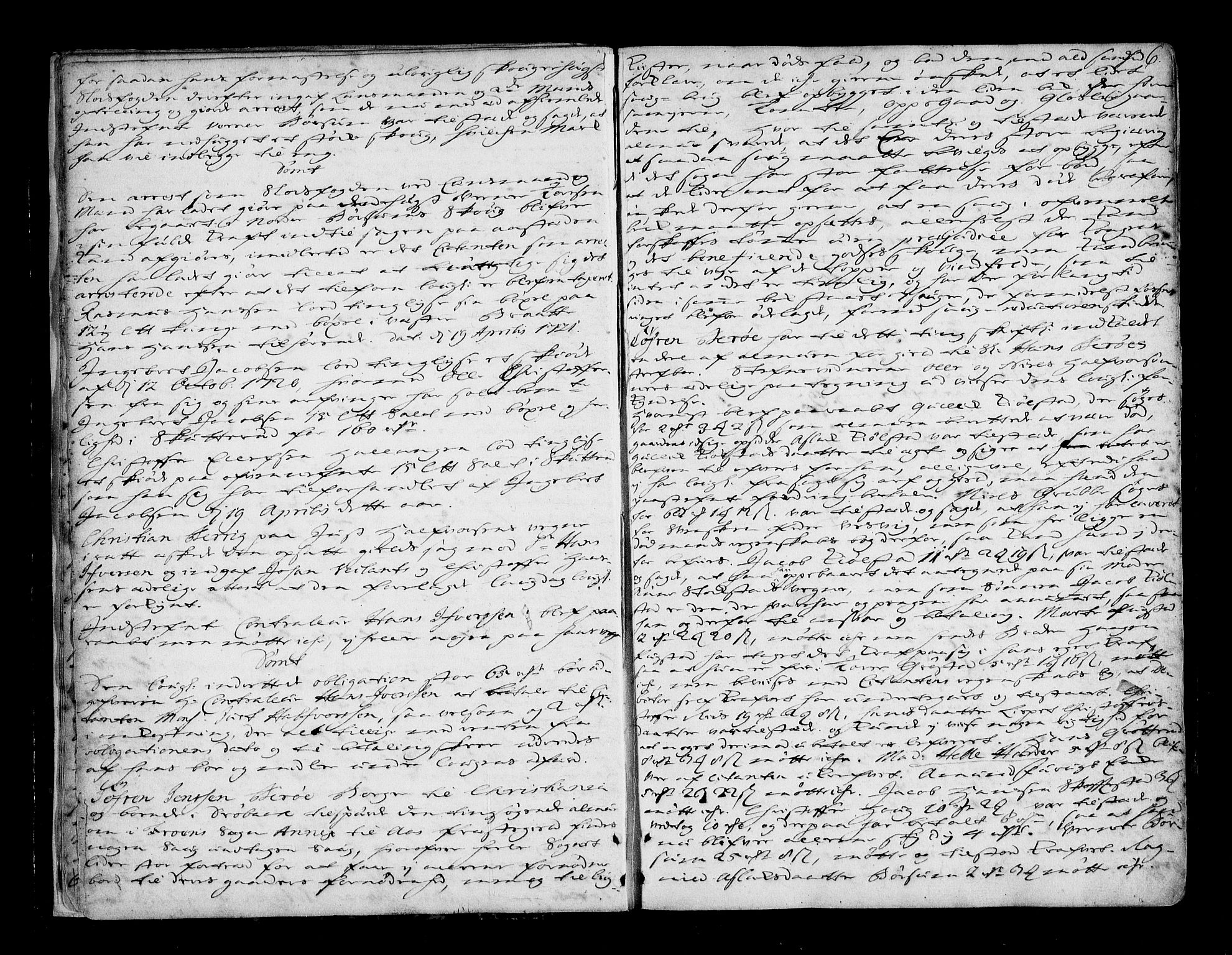 Follo sorenskriveri, AV/SAO-A-10274/F/Fb/Fba/L0033: Tingbok, 1721-1724, p. 5b-6a