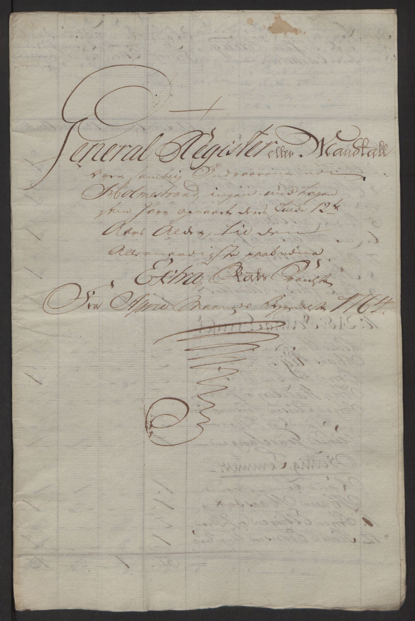 Rentekammeret inntil 1814, Reviderte regnskaper, Byregnskaper, RA/EA-4066/R/Rh/L0163/0001: [H4] Kontribusjonsregnskap / Ekstraskatt, Holmestrand, 1762-1772, p. 133