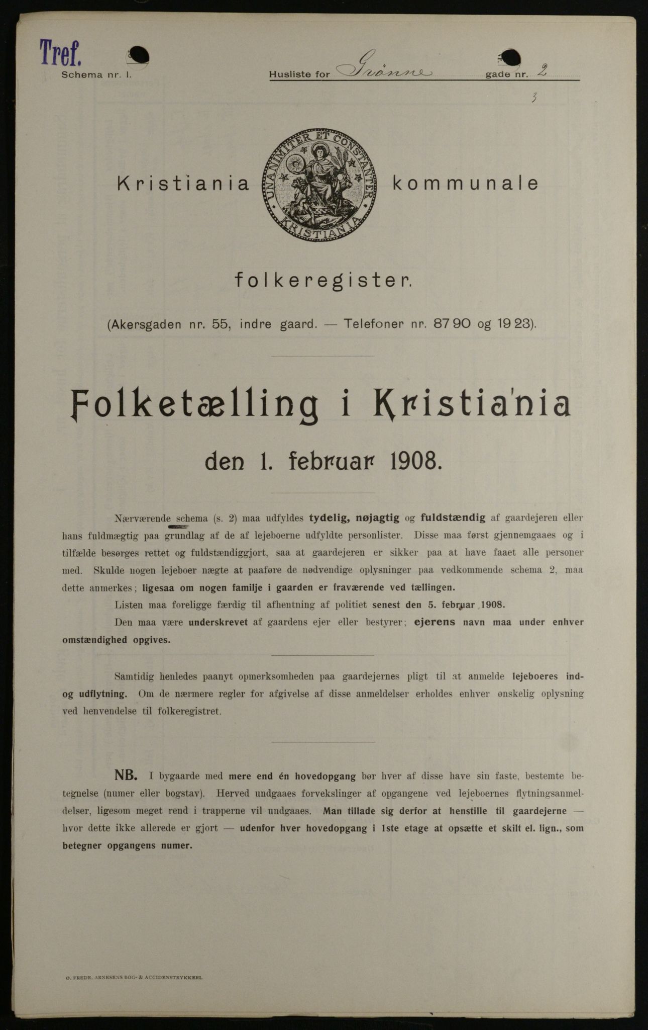 OBA, Municipal Census 1908 for Kristiania, 1908, p. 29180