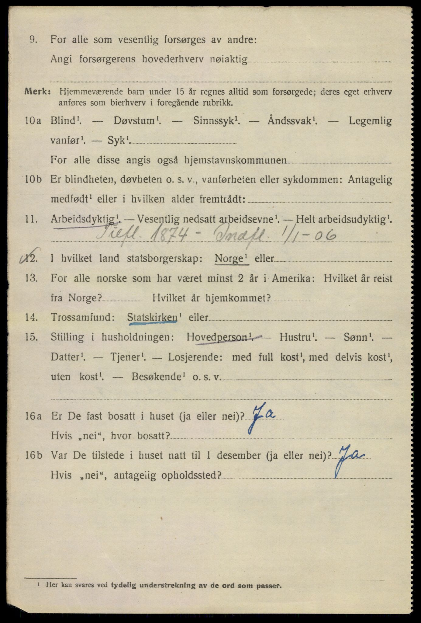 SAO, 1920 census for Kristiania, 1920, p. 278708