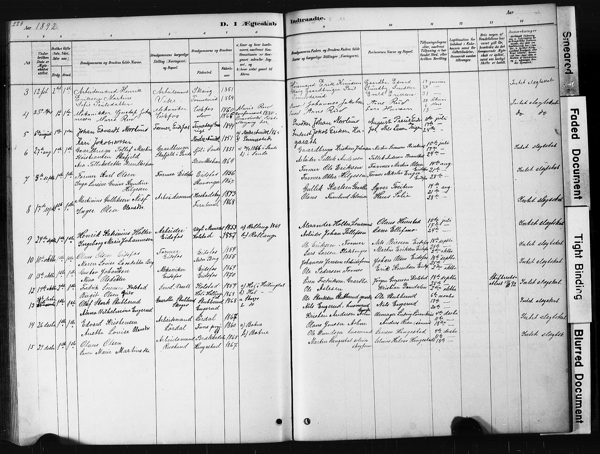 Hof kirkebøker, SAKO/A-64/G/Ga/L0004: Parish register (copy) no. I 4, 1878-1930, p. 225