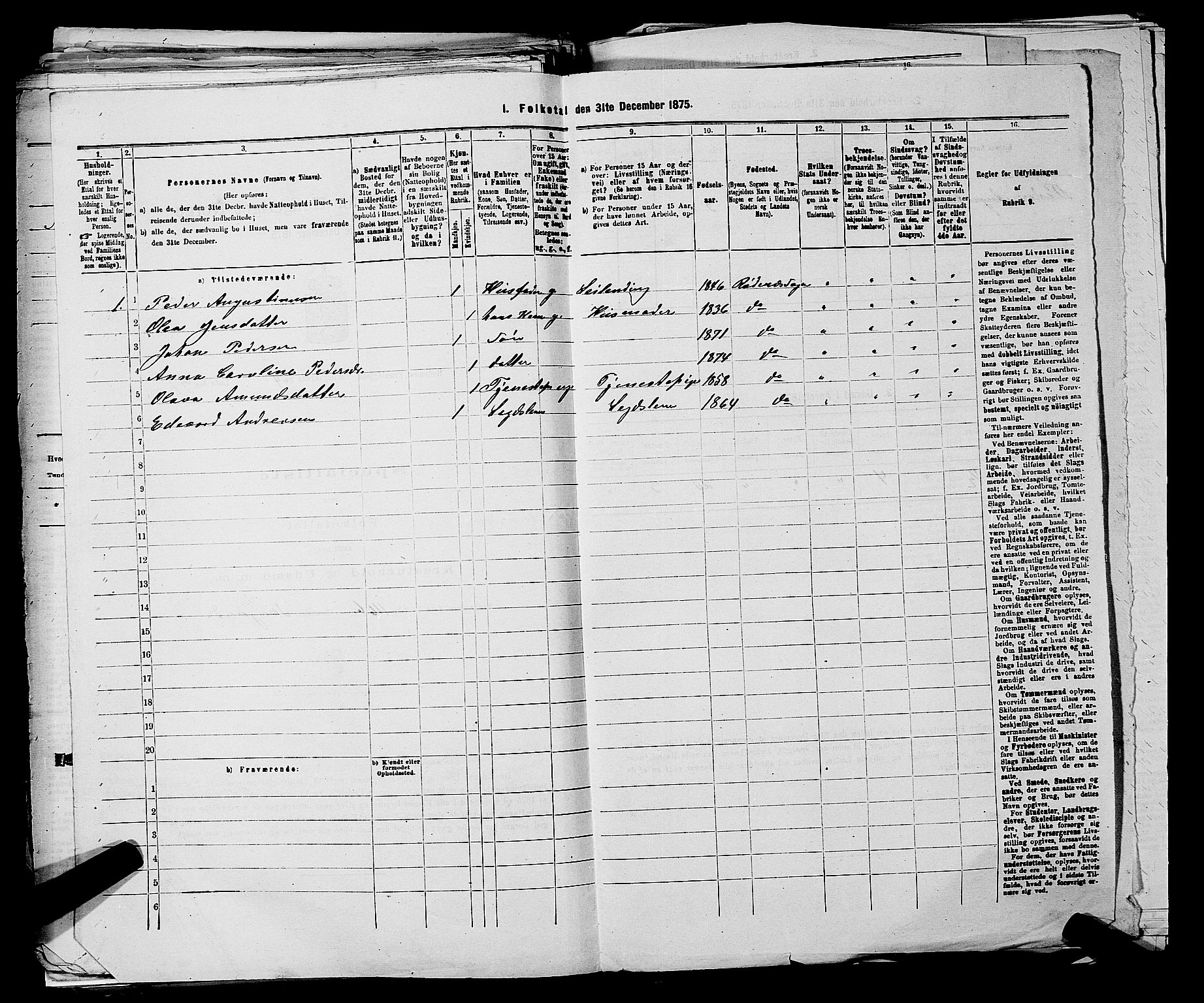 RA, 1875 census for 0120P Rødenes, 1875, p. 702