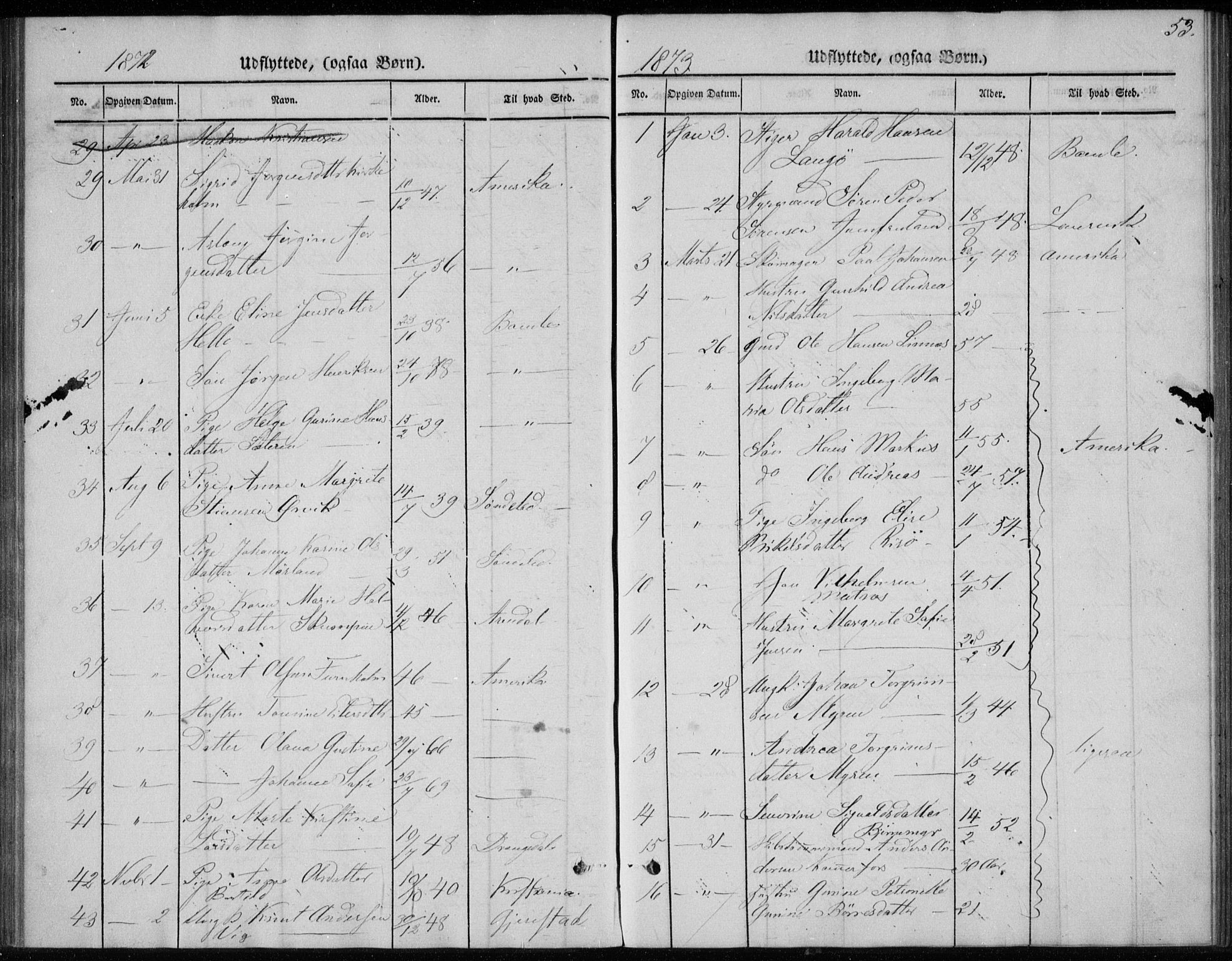 Sannidal kirkebøker, SAKO/A-296/F/Fa/L0013: Parish register (official) no. 13, 1854-1873, p. 53
