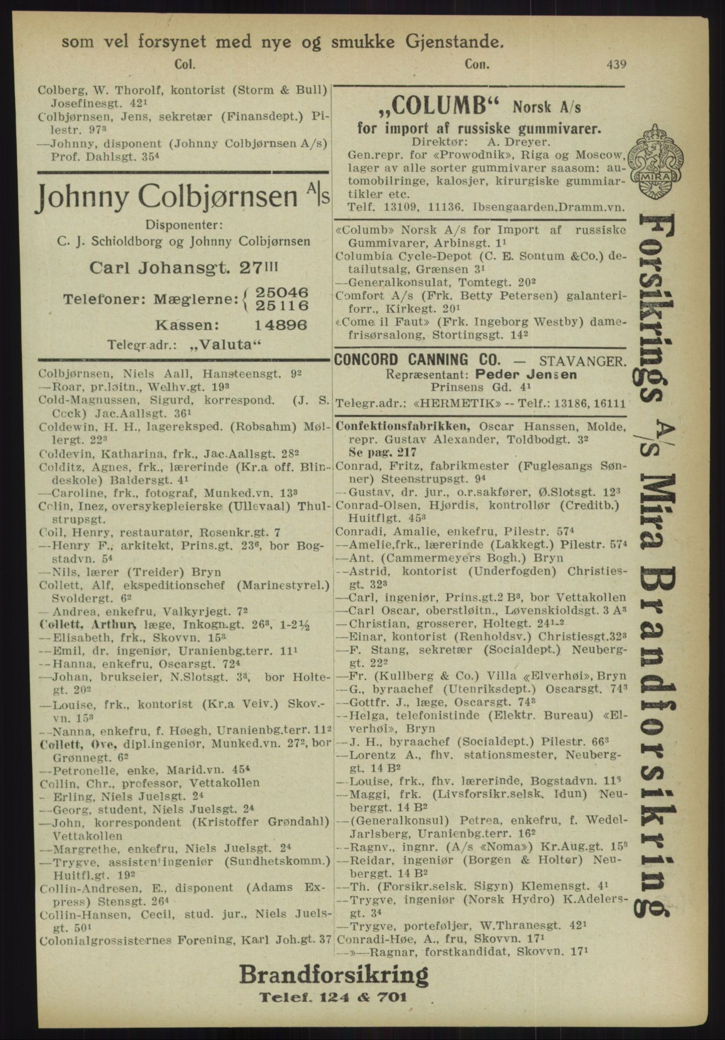 Kristiania/Oslo adressebok, PUBL/-, 1918, p. 464