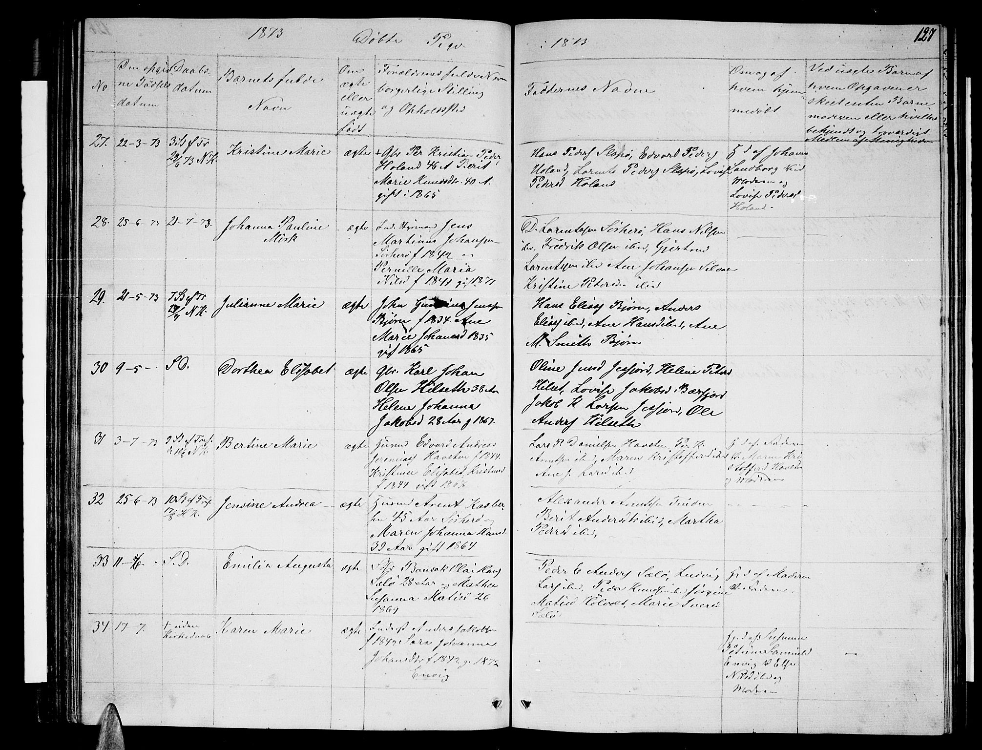 Ministerialprotokoller, klokkerbøker og fødselsregistre - Nordland, AV/SAT-A-1459/834/L0512: Parish register (copy) no. 834C03, 1862-1877, p. 127