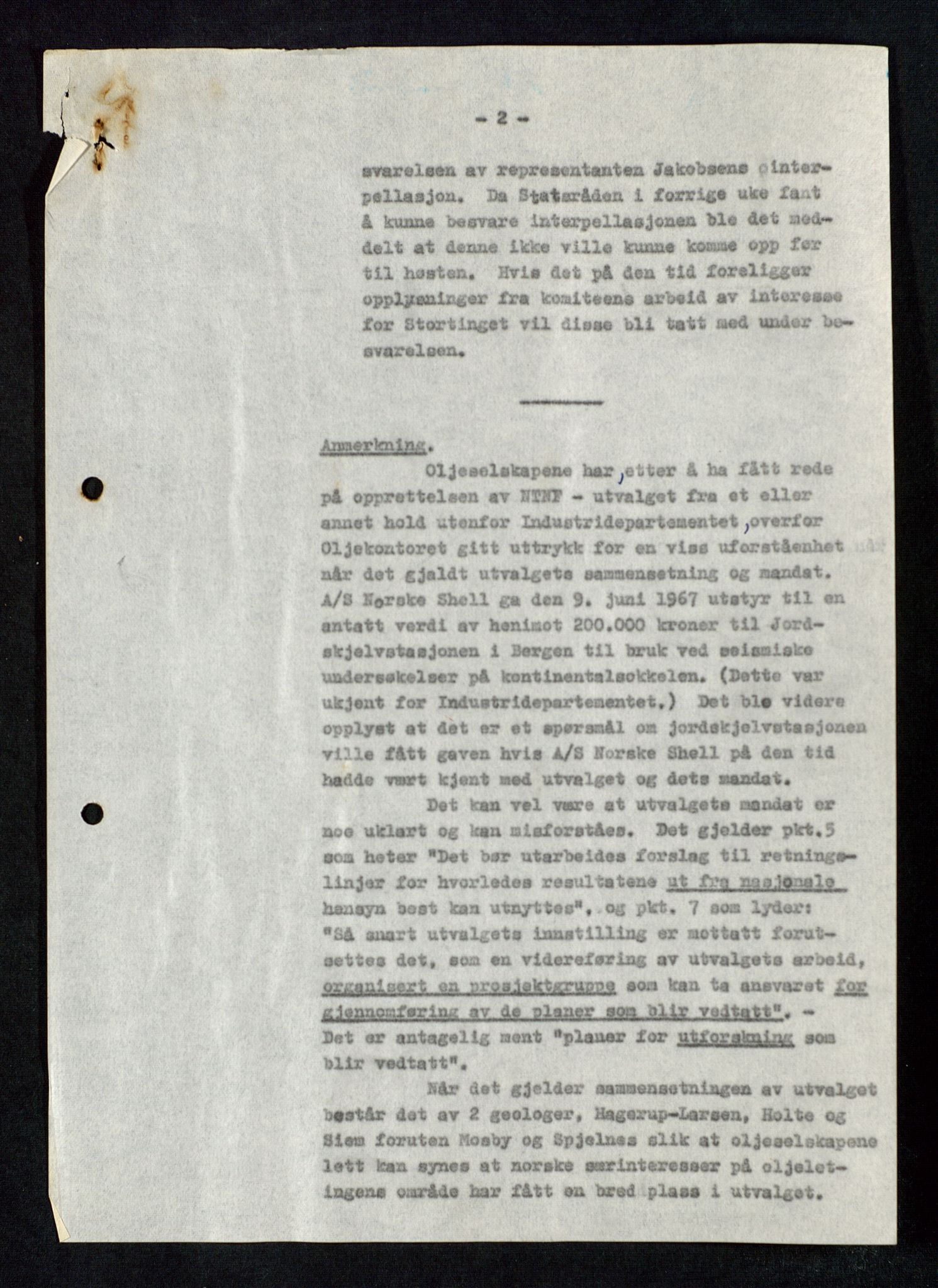 Industridepartementet, Oljekontoret, AV/SAST-A-101348/Db/L0005: Seismiske undersøkelser, 1963-1972, p. 17