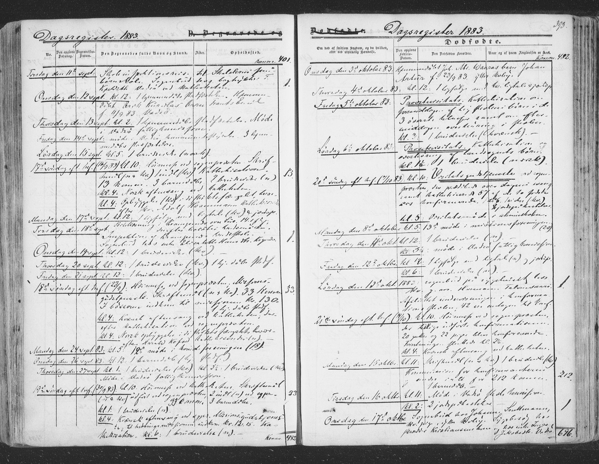 Vadsø sokneprestkontor, SATØ/S-1325/H/Ha/L0004kirke: Parish register (official) no. 4, 1854-1880, p. 393