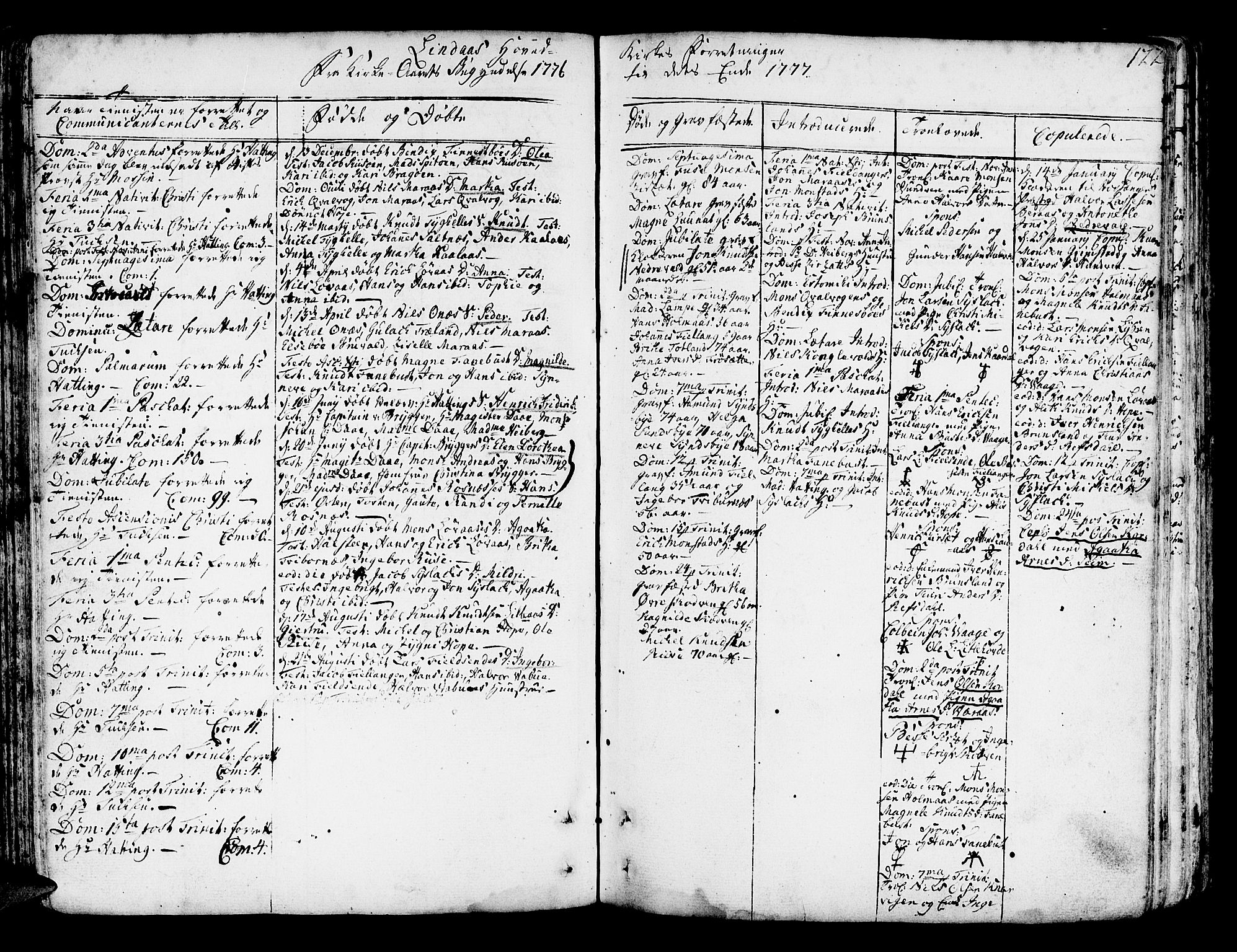 Lindås Sokneprestembete, AV/SAB-A-76701/H/Haa/Haaa/L0004: Parish register (official) no. A 4, 1764-1791, p. 122