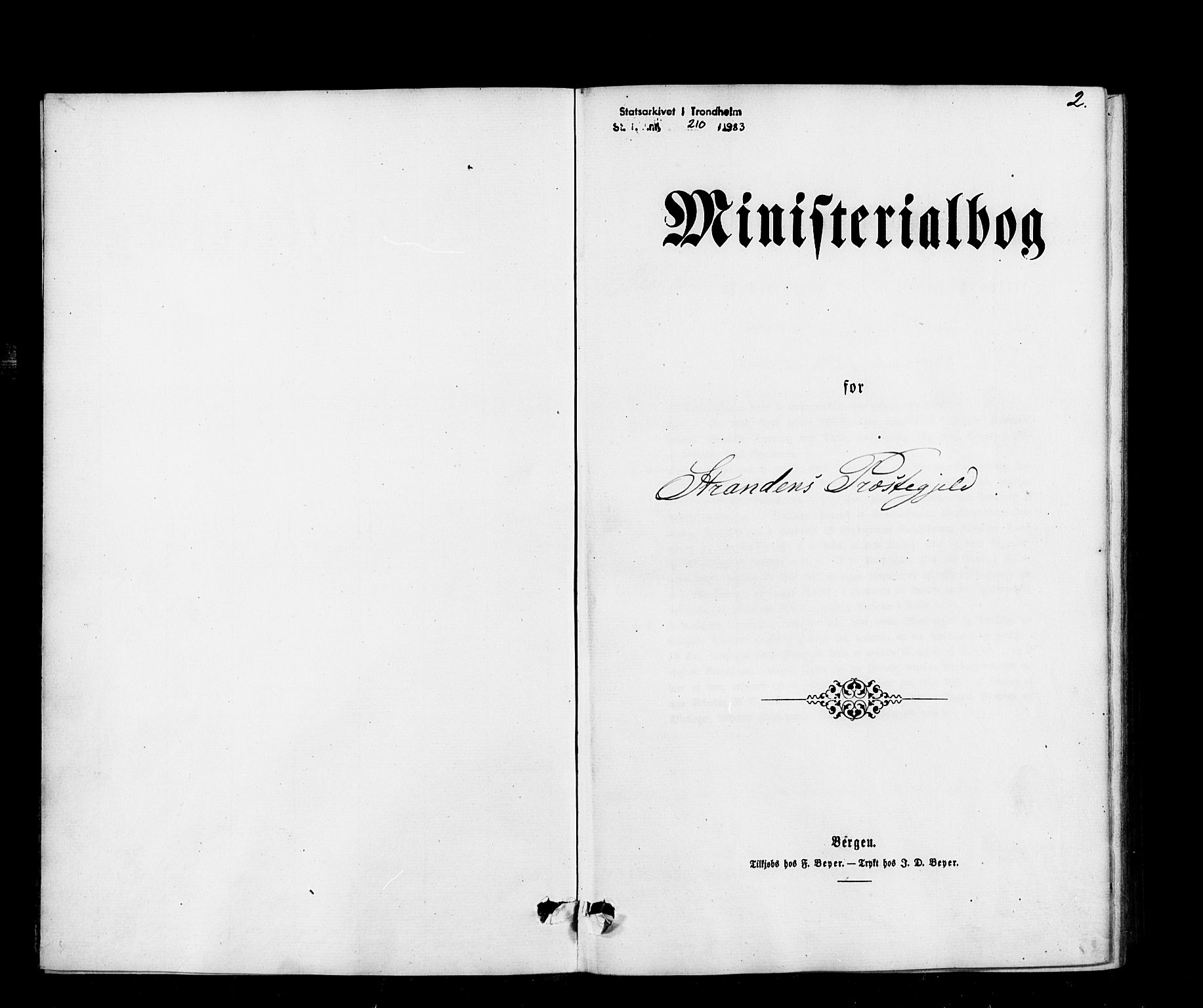 Ministerialprotokoller, klokkerbøker og fødselsregistre - Møre og Romsdal, SAT/A-1454/520/L0282: Parish register (official) no. 520A11, 1862-1881, p. 2