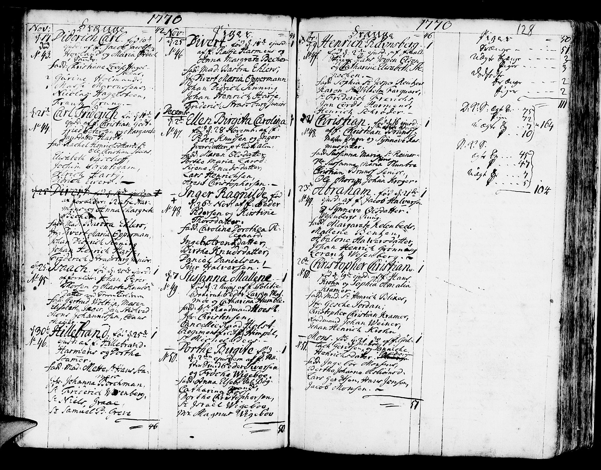 Korskirken sokneprestembete, SAB/A-76101/H/Haa/L0005: Parish register (official) no. A 5, 1751-1789, p. 128