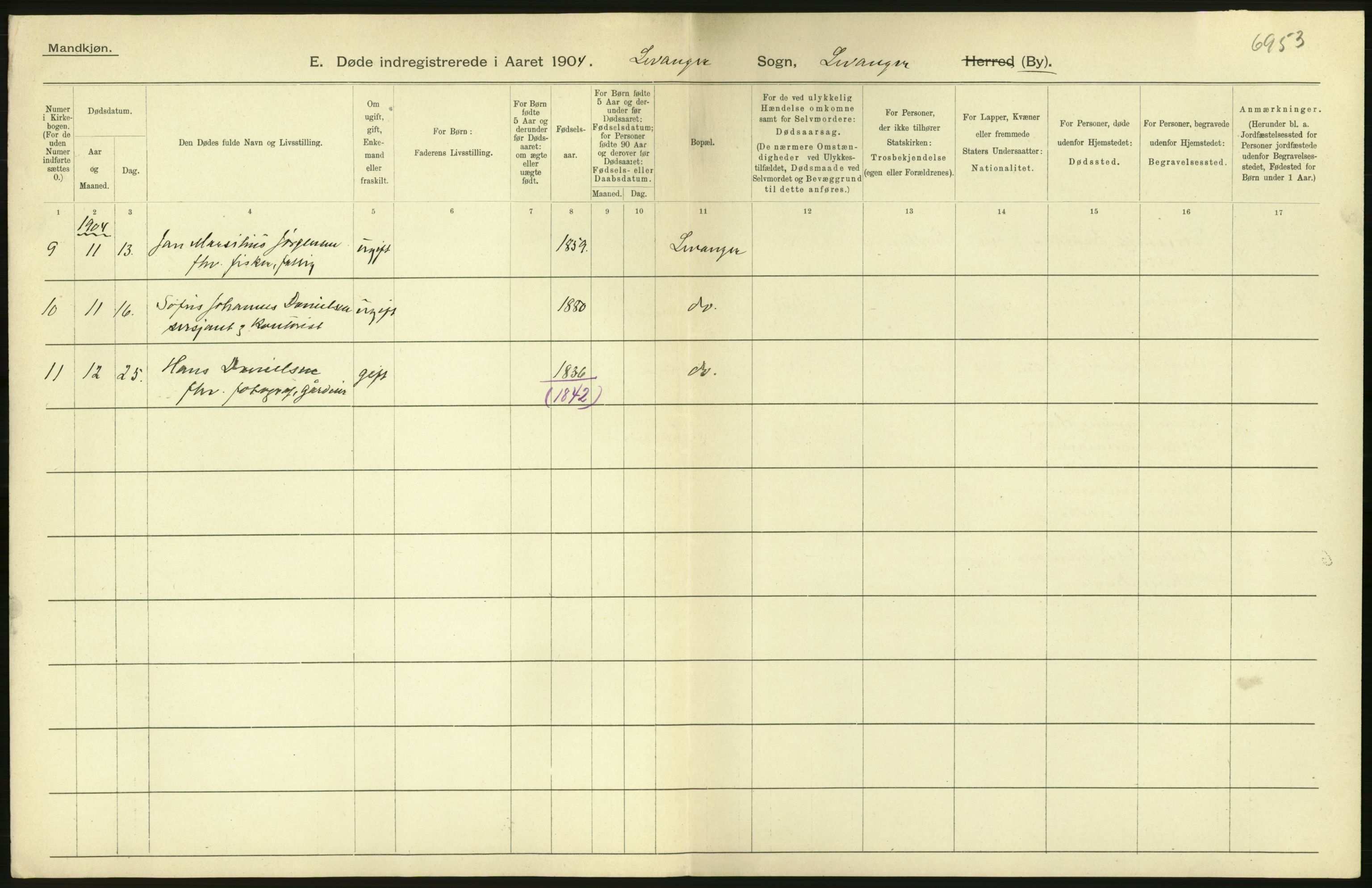 Statistisk sentralbyrå, Sosiodemografiske emner, Befolkning, AV/RA-S-2228/D/Df/Dfa/Dfab/L0019: Nordre Trondhjems amt: Fødte, gifte, døde, 1904, p. 32