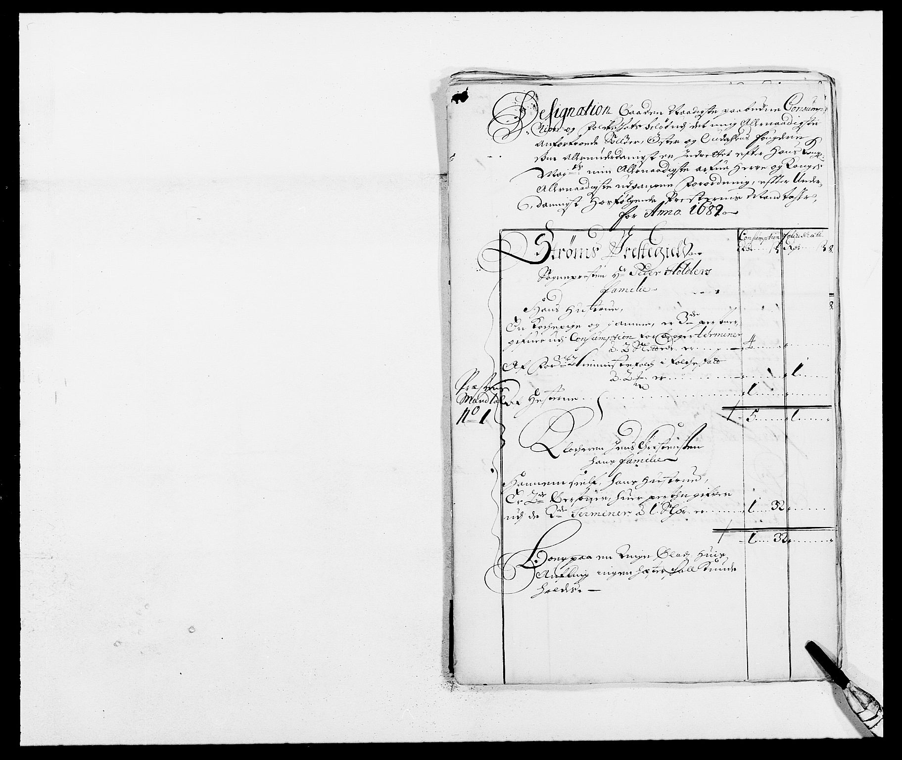 Rentekammeret inntil 1814, Reviderte regnskaper, Fogderegnskap, RA/EA-4092/R13/L0827: Fogderegnskap Solør, Odal og Østerdal, 1689, p. 311