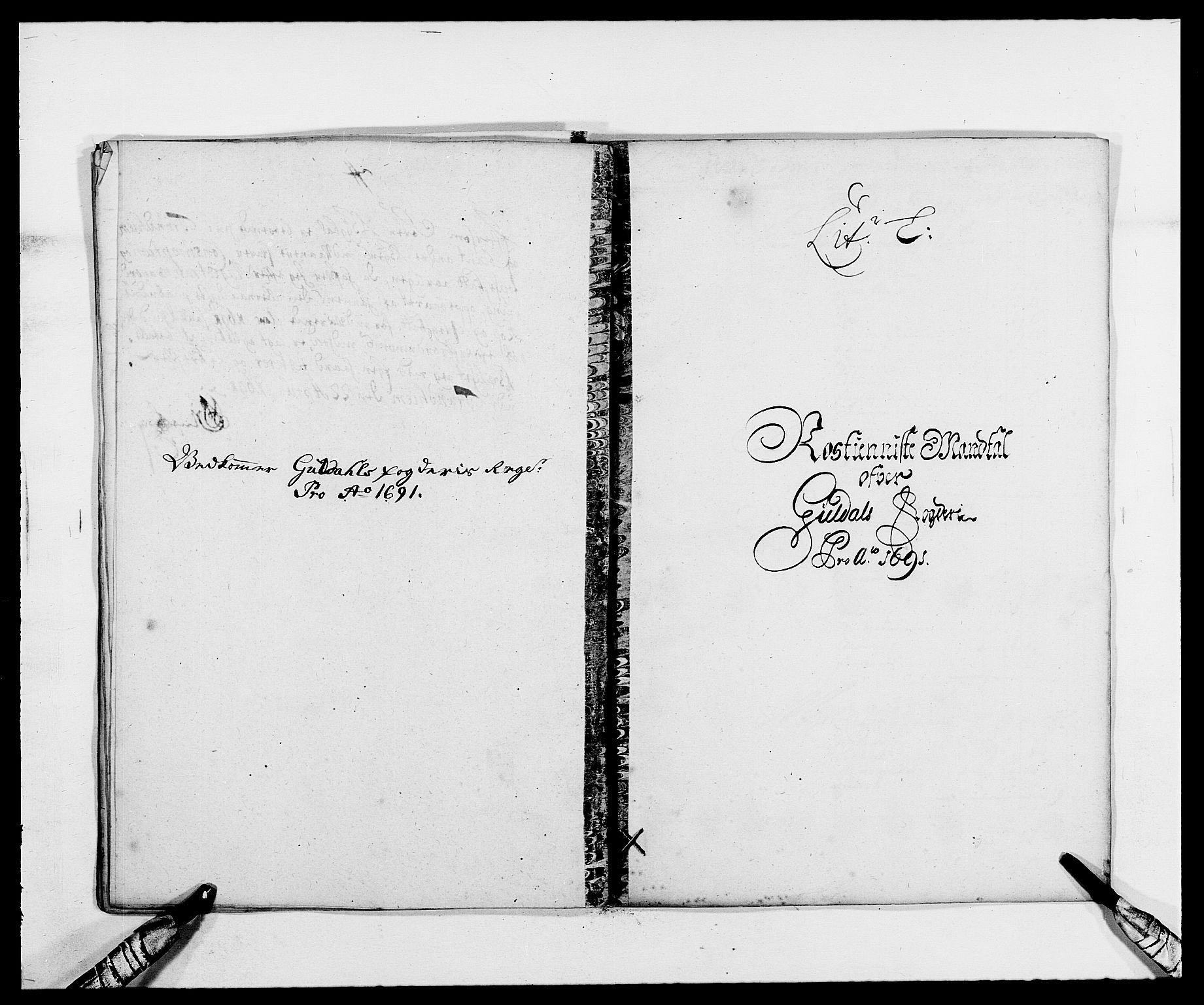 Rentekammeret inntil 1814, Reviderte regnskaper, Fogderegnskap, RA/EA-4092/R59/L3941: Fogderegnskap Gauldal, 1691, p. 115