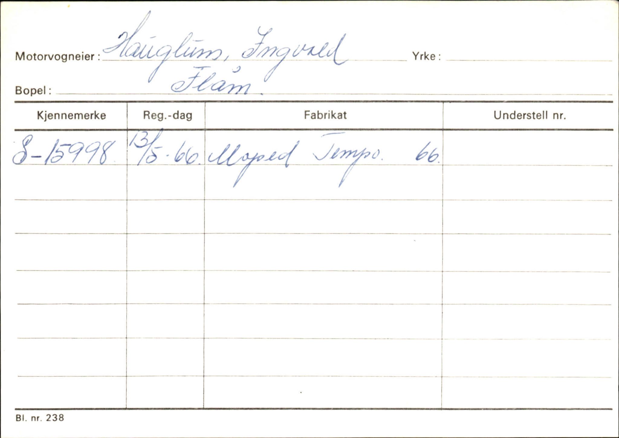 Statens vegvesen, Sogn og Fjordane vegkontor, AV/SAB-A-5301/4/F/L0125: Eigarregister Sogndal V-Å. Aurland A-Å. Fjaler A-N, 1945-1975, p. 693