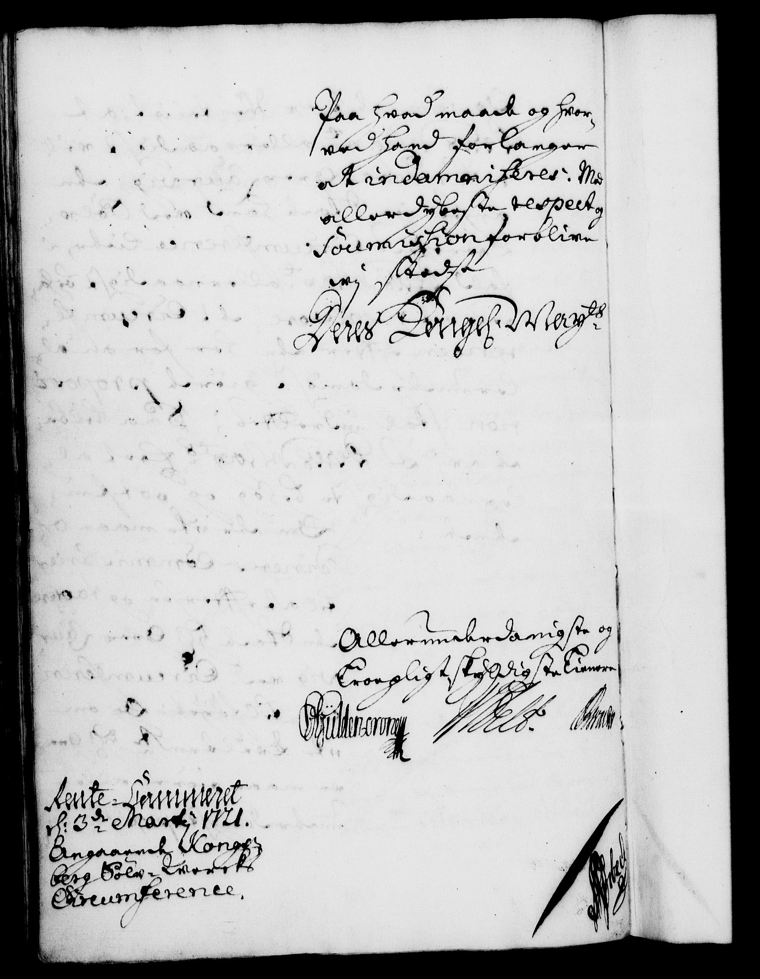 Rentekammeret, Kammerkanselliet, RA/EA-3111/G/Gf/Gfa/L0004: Norsk relasjons- og resolusjonsprotokoll (merket RK 52.4), 1721, p. 513