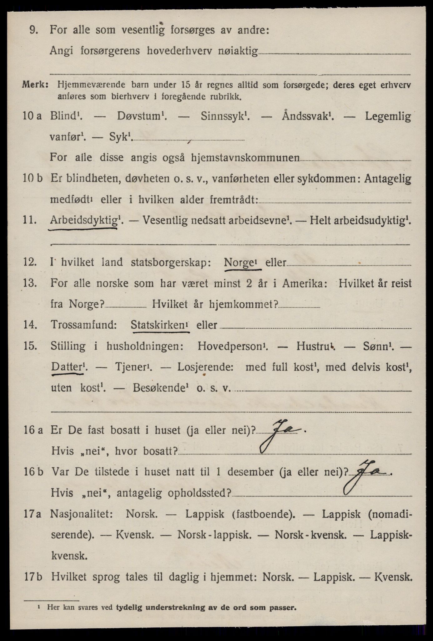 SAT, 1920 census for Soknedal, 1920, p. 2683