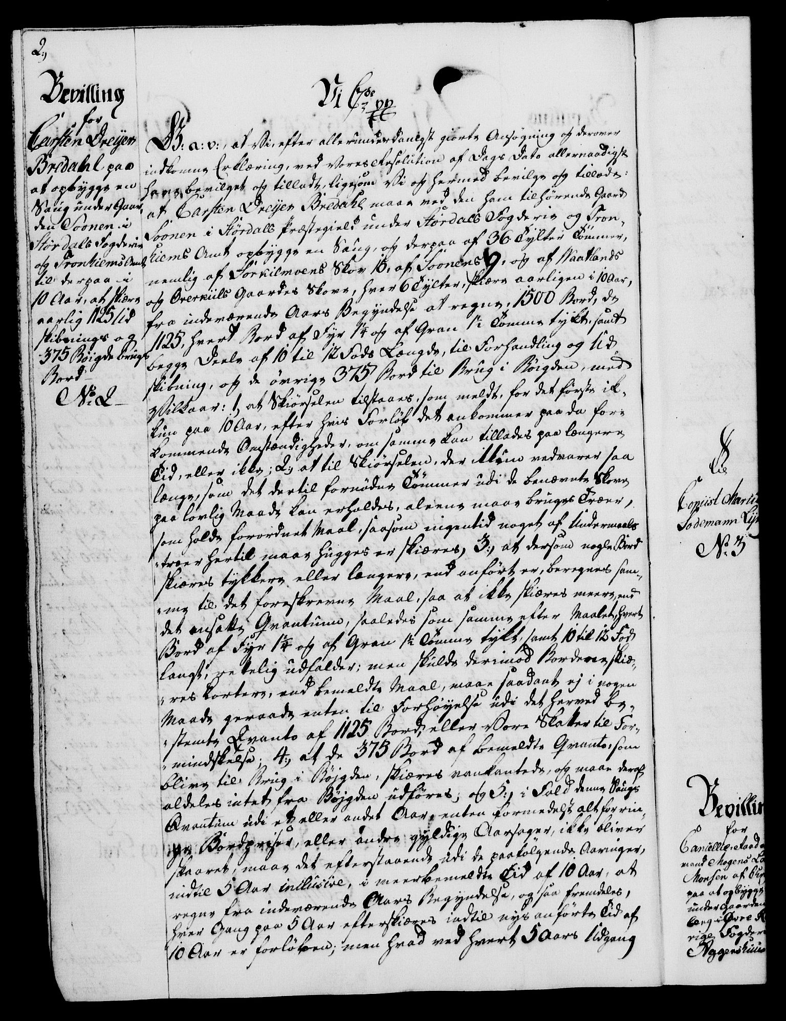 Rentekammeret, Kammerkanselliet, RA/EA-3111/G/Gg/Gga/L0015: Norsk ekspedisjonsprotokoll med register (merket RK 53.15), 1790-1791, p. 2