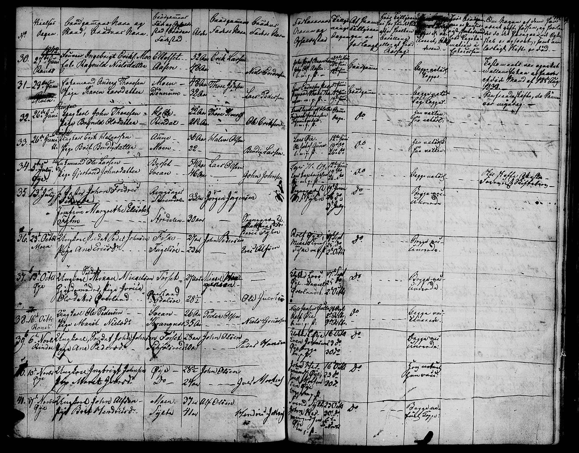 Ministerialprotokoller, klokkerbøker og fødselsregistre - Møre og Romsdal, SAT/A-1454/595/L1042: Parish register (official) no. 595A04, 1829-1843, p. 334