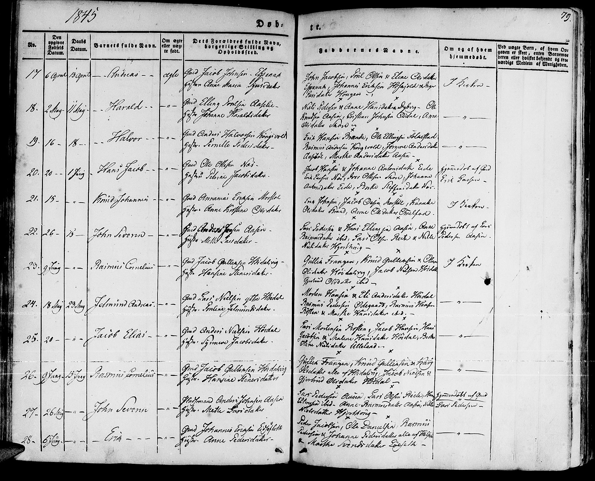 Ministerialprotokoller, klokkerbøker og fødselsregistre - Møre og Romsdal, AV/SAT-A-1454/511/L0139: Parish register (official) no. 511A06, 1831-1850, p. 79