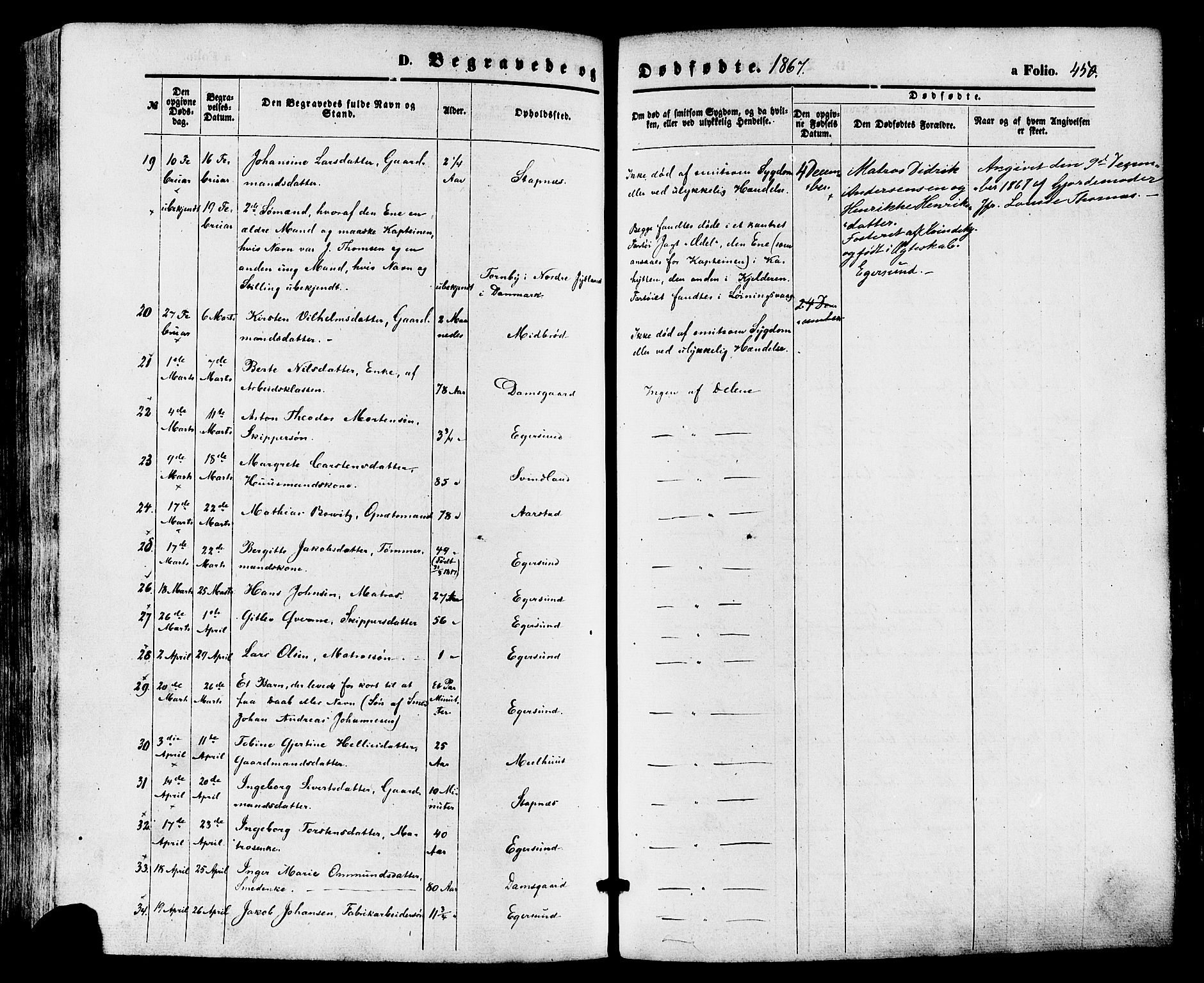 Eigersund sokneprestkontor, AV/SAST-A-101807/S08/L0014: Parish register (official) no. A 13, 1866-1878, p. 450