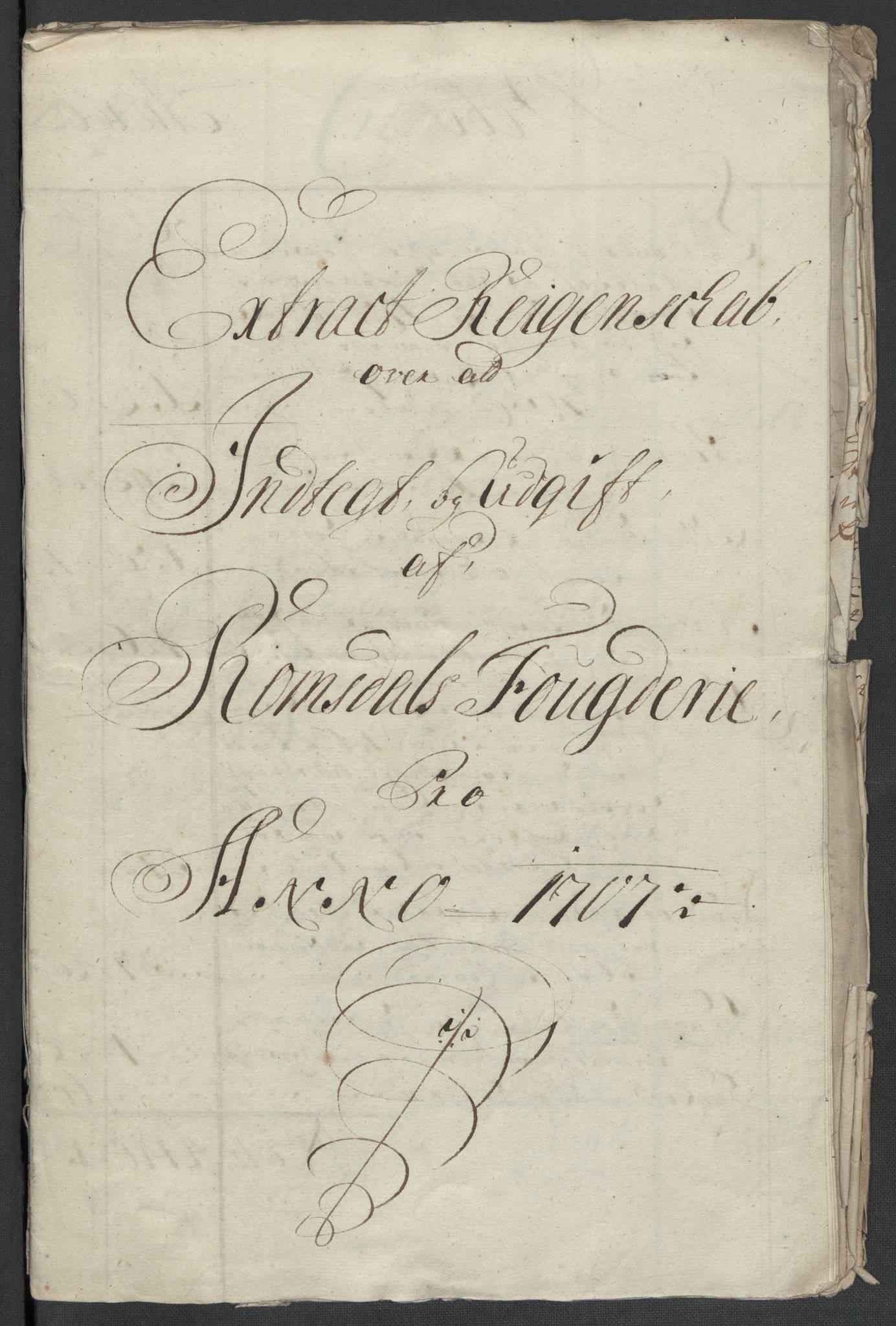 Rentekammeret inntil 1814, Reviderte regnskaper, Fogderegnskap, RA/EA-4092/R55/L3658: Fogderegnskap Romsdal, 1707-1708, p. 5
