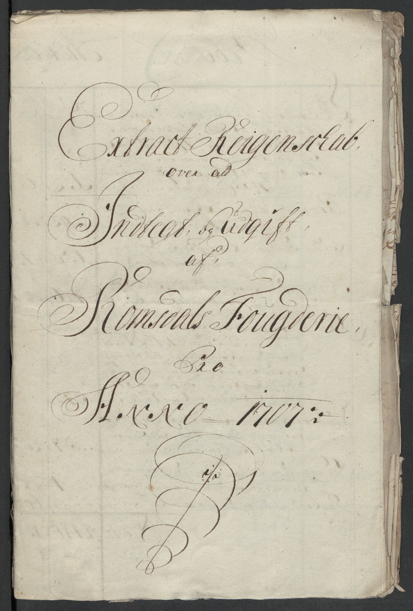 Rentekammeret inntil 1814, Reviderte regnskaper, Fogderegnskap, AV/RA-EA-4092/R55/L3658: Fogderegnskap Romsdal, 1707-1708, p. 5