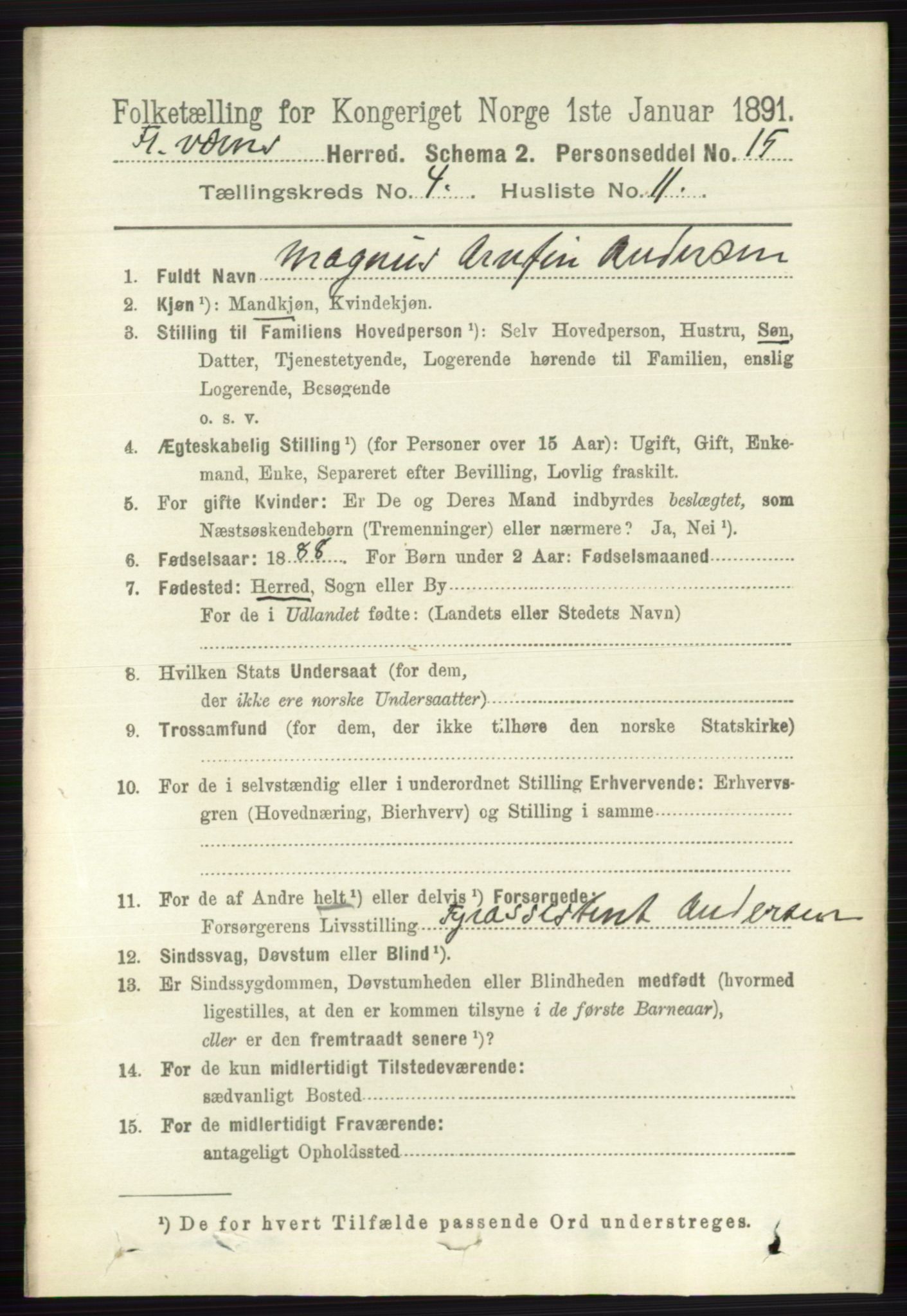 RA, 1891 census for 0798 Fredriksvern, 1891, p. 973