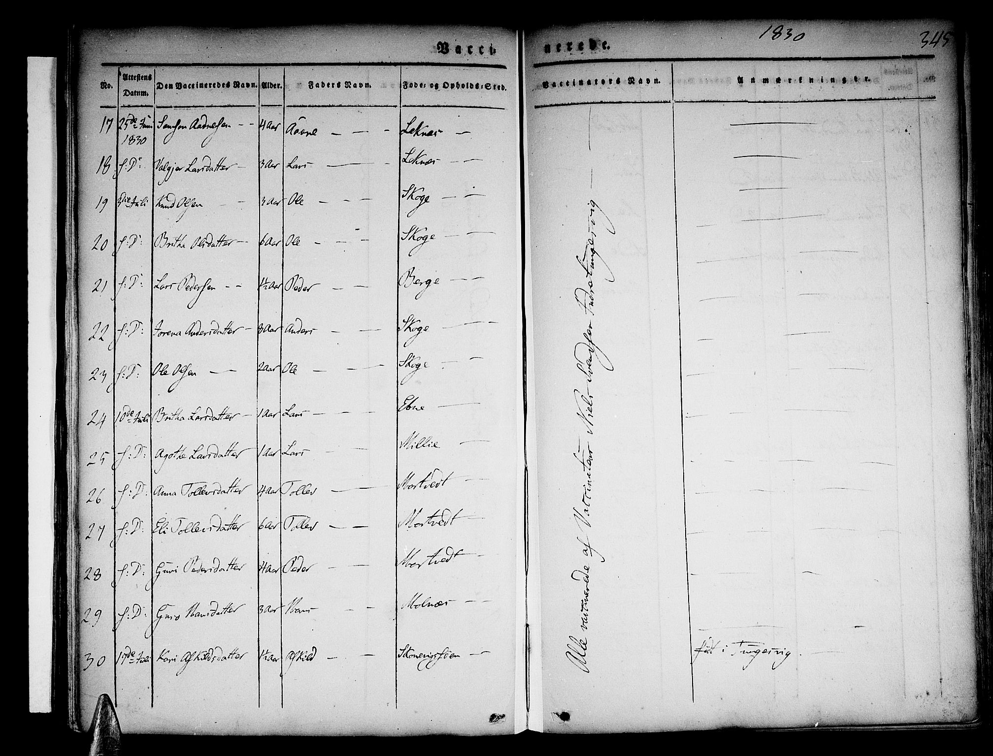 Skånevik sokneprestembete, SAB/A-77801/H/Haa: Parish register (official) no. A 4, 1828-1848, p. 345