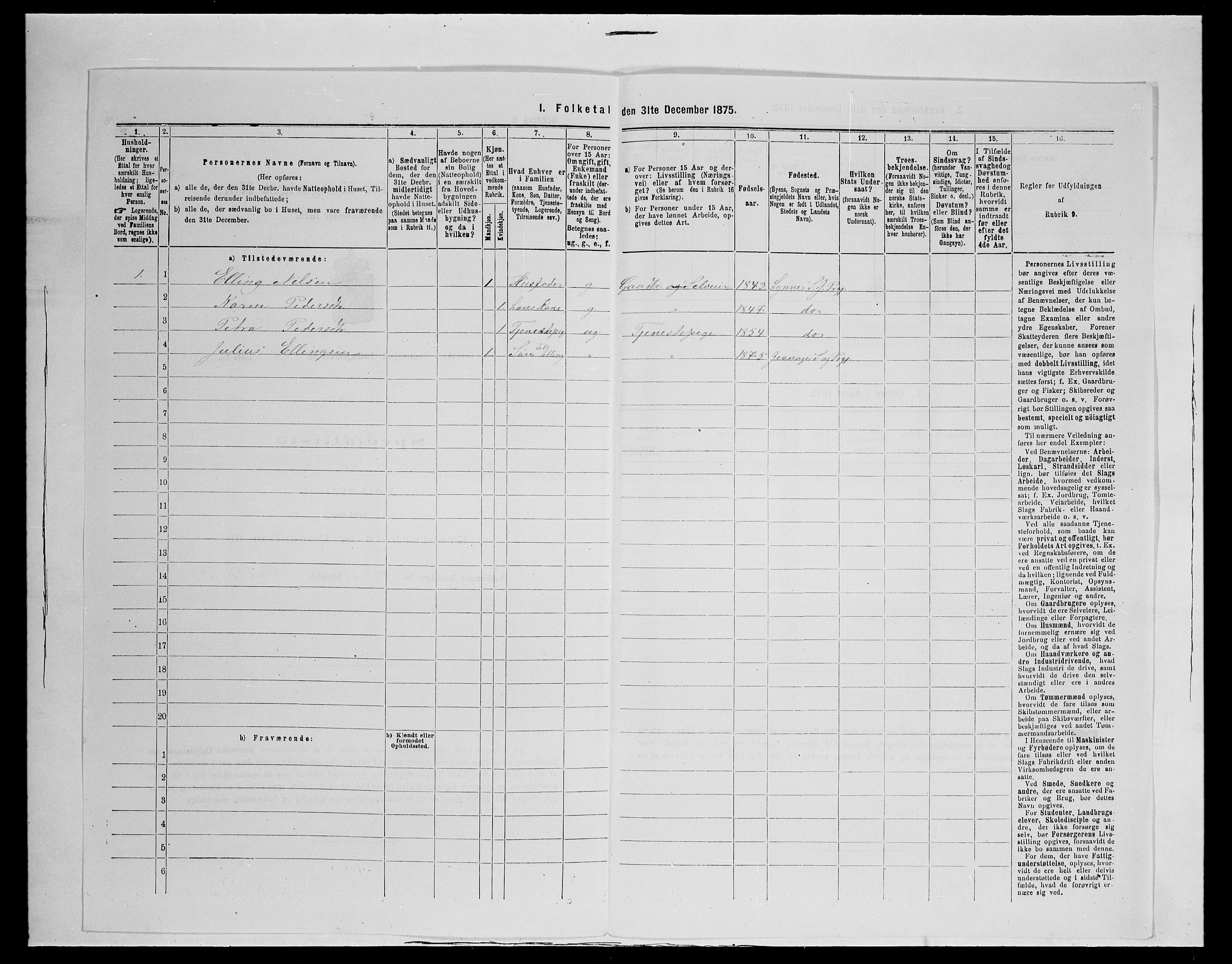 SAH, 1875 census for 0532P Jevnaker, 1875, p. 1302