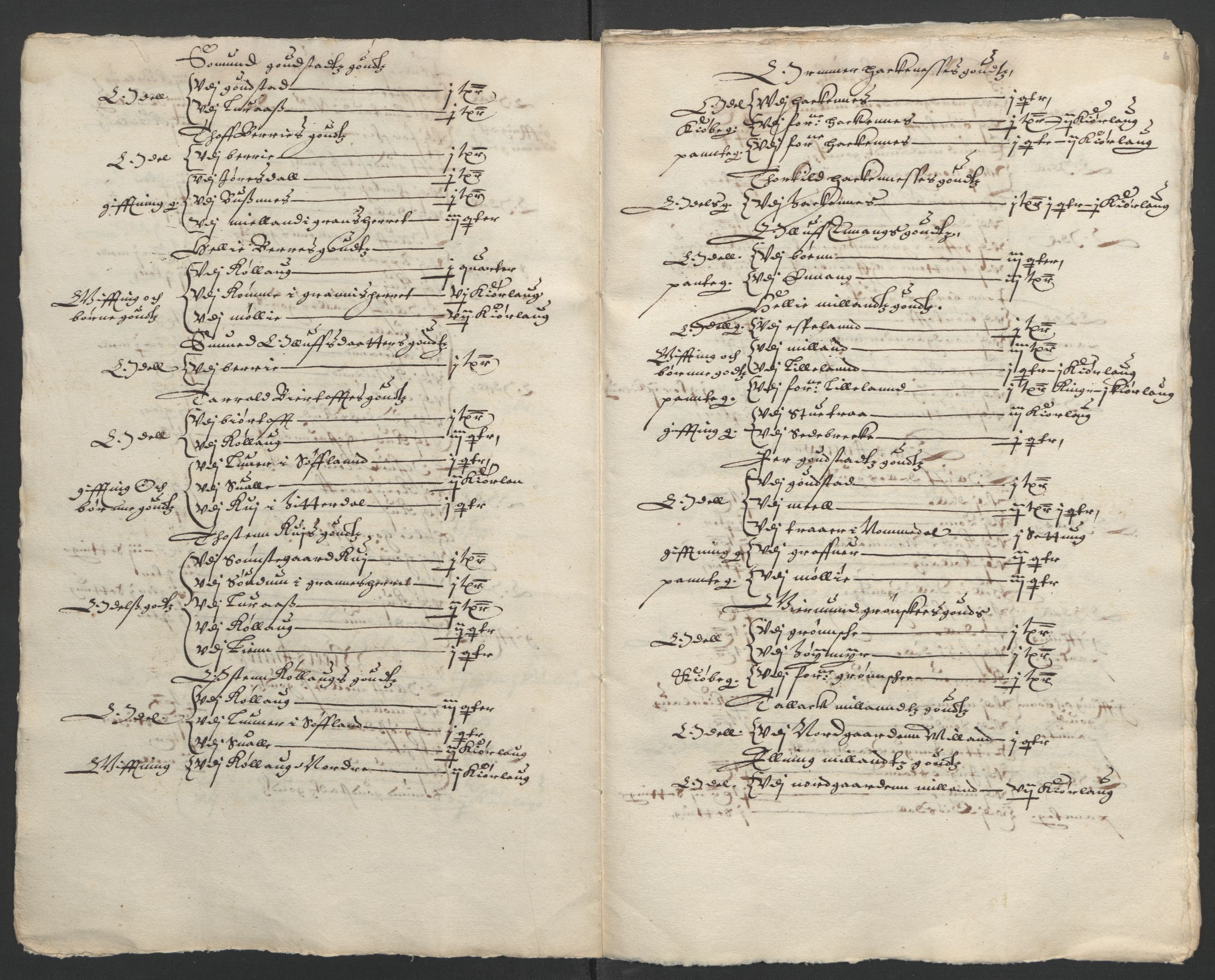 Stattholderembetet 1572-1771, AV/RA-EA-2870/Ek/L0009/0002: Jordebøker til utlikning av rosstjeneste 1624-1626: / Odelsjordebøker for Bratsberg len, 1624, p. 61