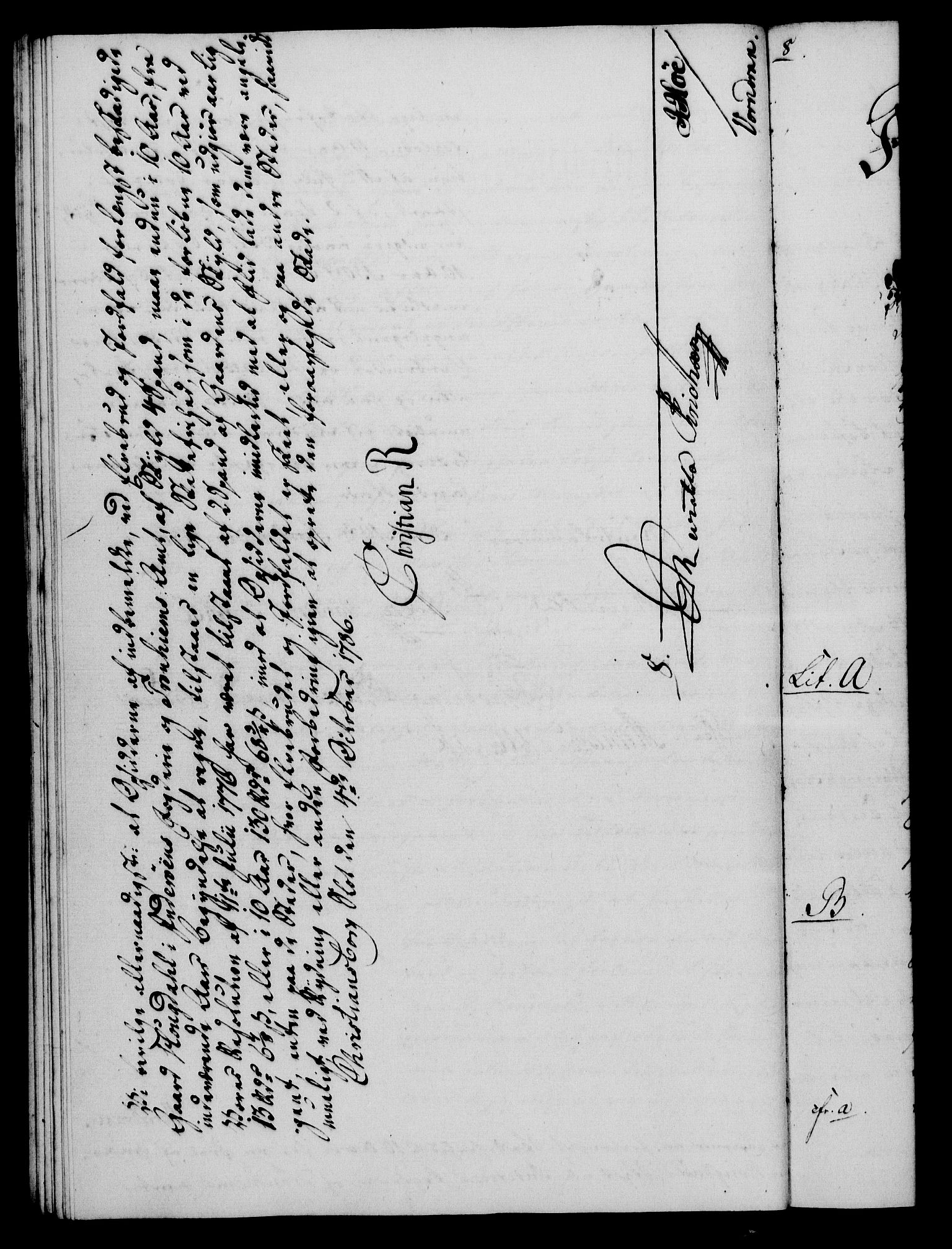 Rentekammeret, Kammerkanselliet, RA/EA-3111/G/Gf/Gfa/L0068: Norsk relasjons- og resolusjonsprotokoll (merket RK 52.68), 1786, p. 831