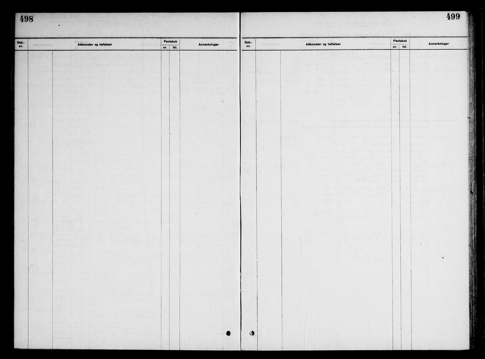 Moss byfogd, SAO/A-10863/G/Ga/Gaf/L0005: Mortgage register no. VI 5, 1921-1921, p. 498-499