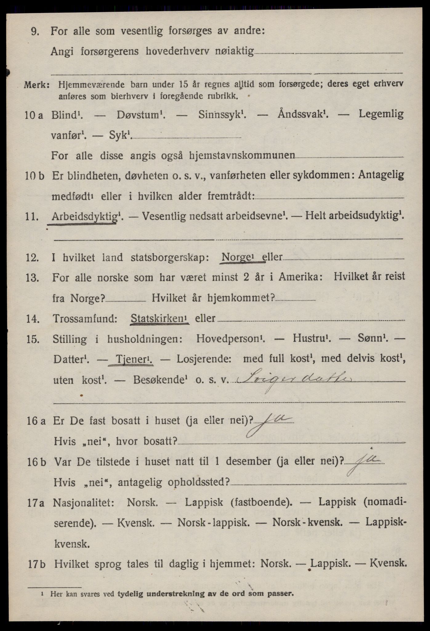 SAT, 1920 census for Rissa, 1920, p. 5952