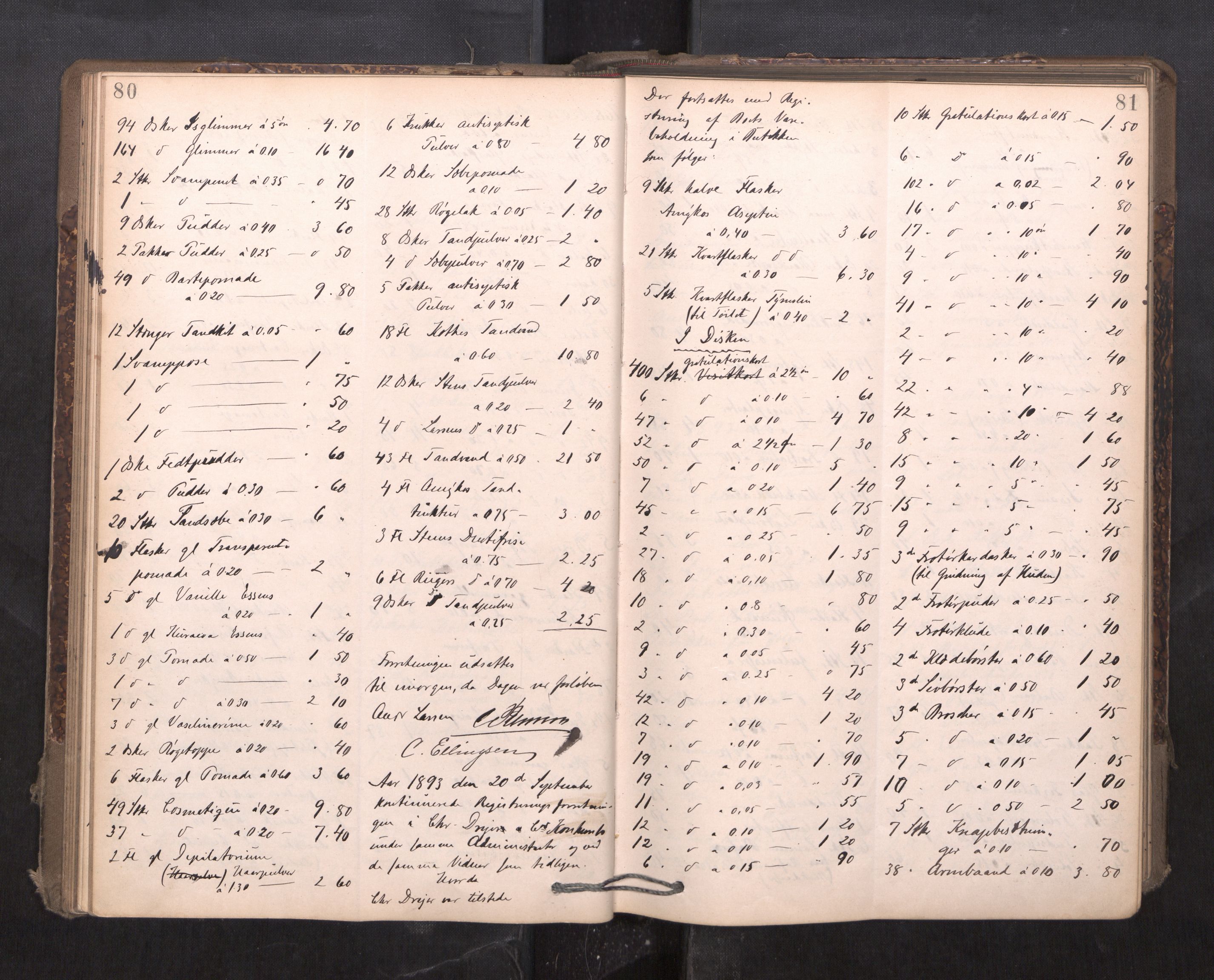 Trondheim byfogd, AV/SAT-A-0003/1/3/3C/L0015: Skifteregistreringsprotokoll - 24/2-21/3 (u/ register), 1893-1899, p. 80-81