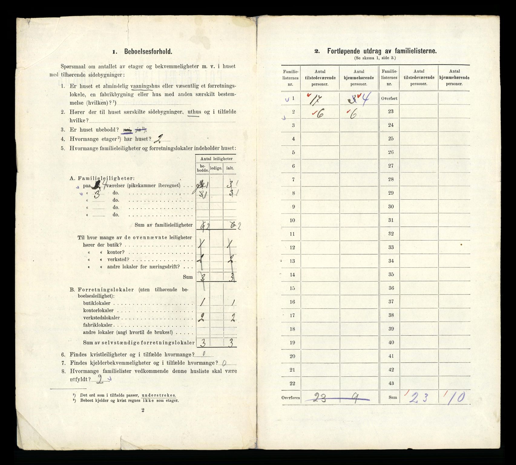 RA, 1910 census for Kristiansund, 1910, p. 4288